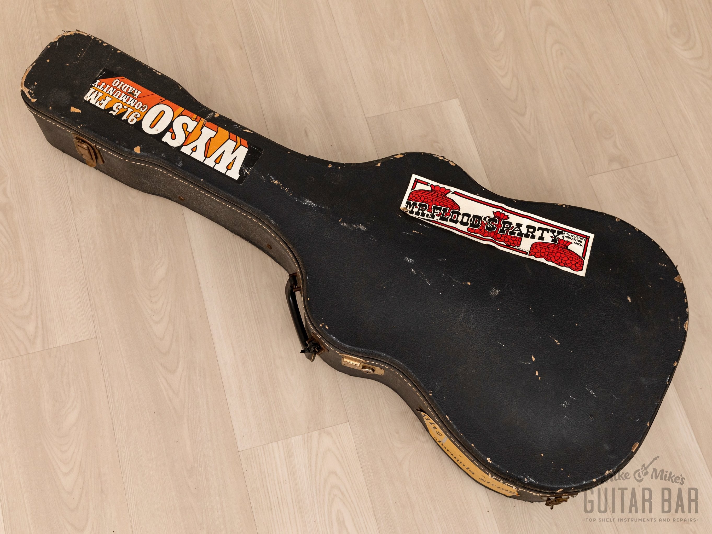 1975 Gurian J-M Jumbo Mahogany Vintage Acoustic Guitar, Crack-Free w/ Case, Hangtag
