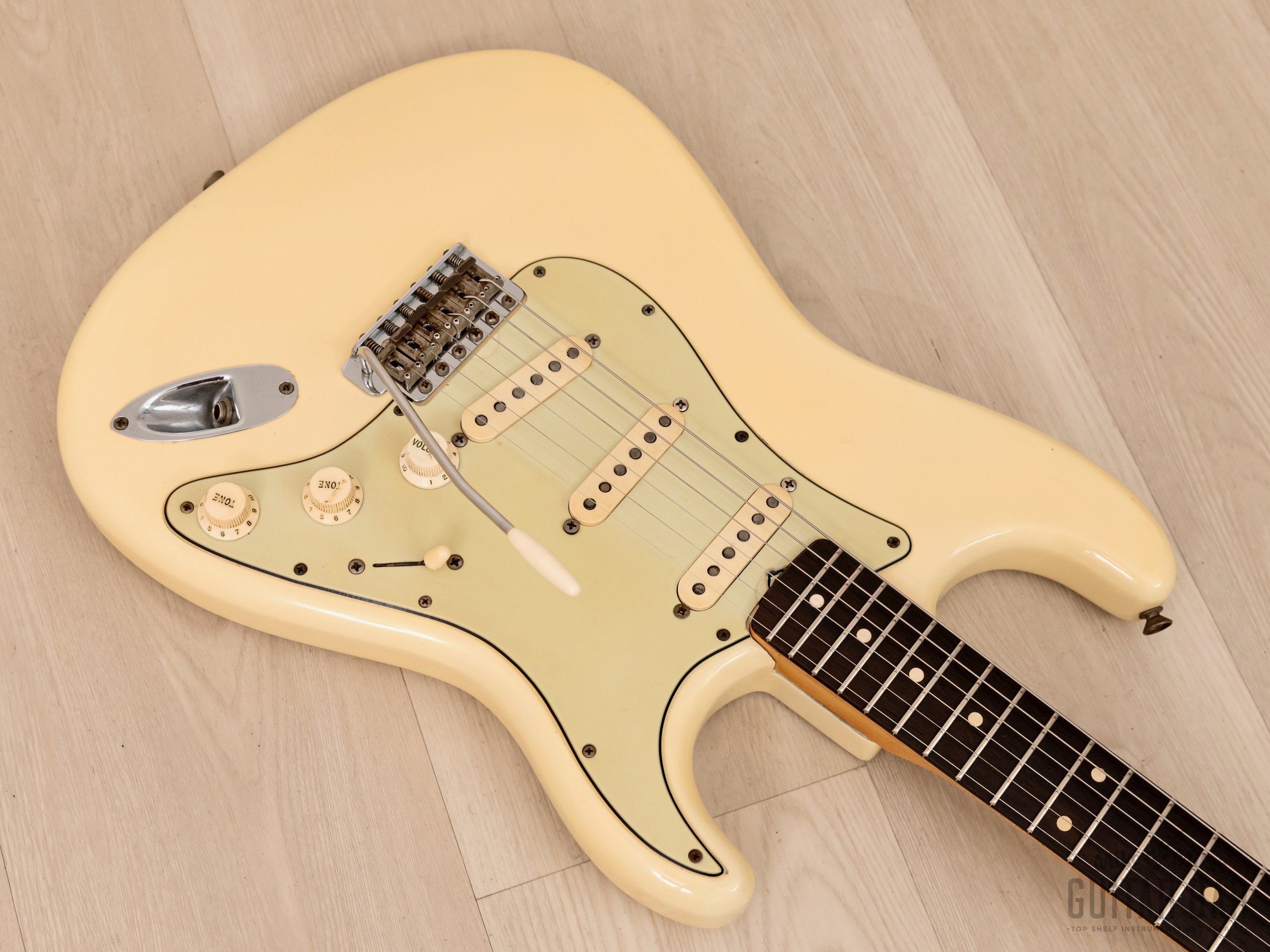 1961 Fender Stratocaster Vintage Pre-CBS Guitar Olympic White w/ Case