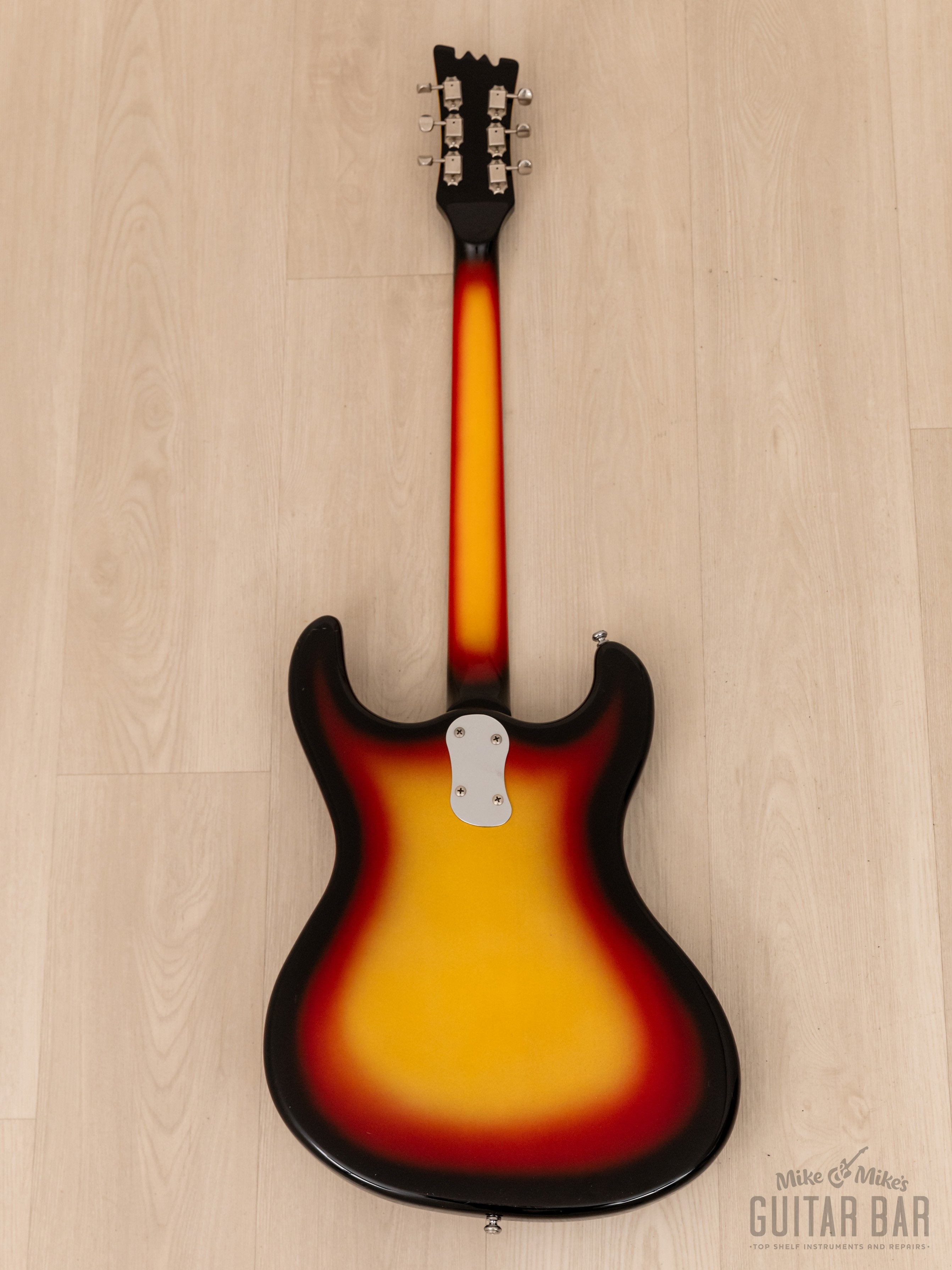 1990s Mosrite Ventures Model '65 Vintage Reissue Sunburst w/ Moseley Vibrato & Tags, Japan Kurokumo