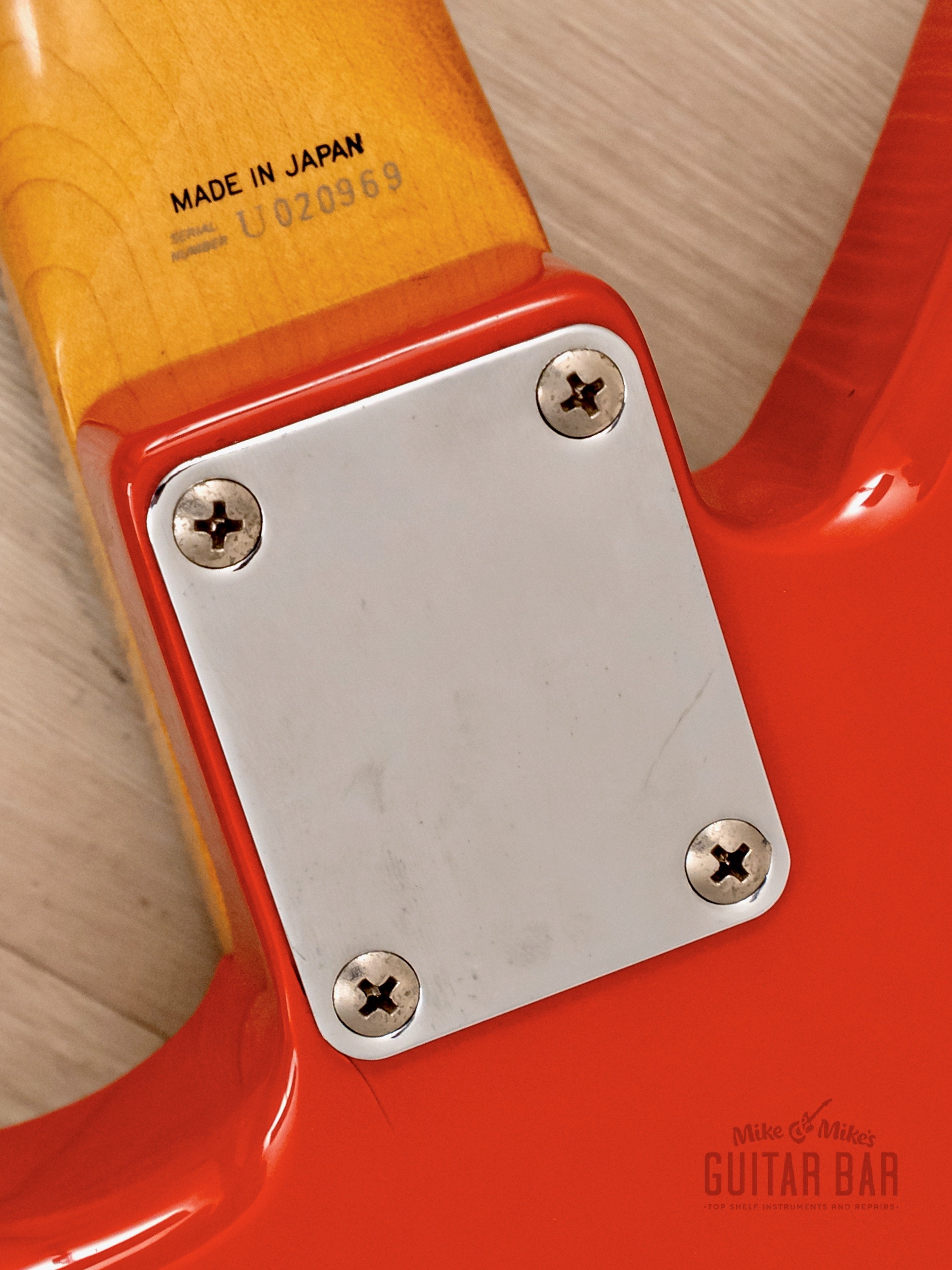 1996 Fender Jag-Stang JGS-65 Kurt Cobain Signature Offset Guitar Fiesta Red, 1st Year, Japan MIJ