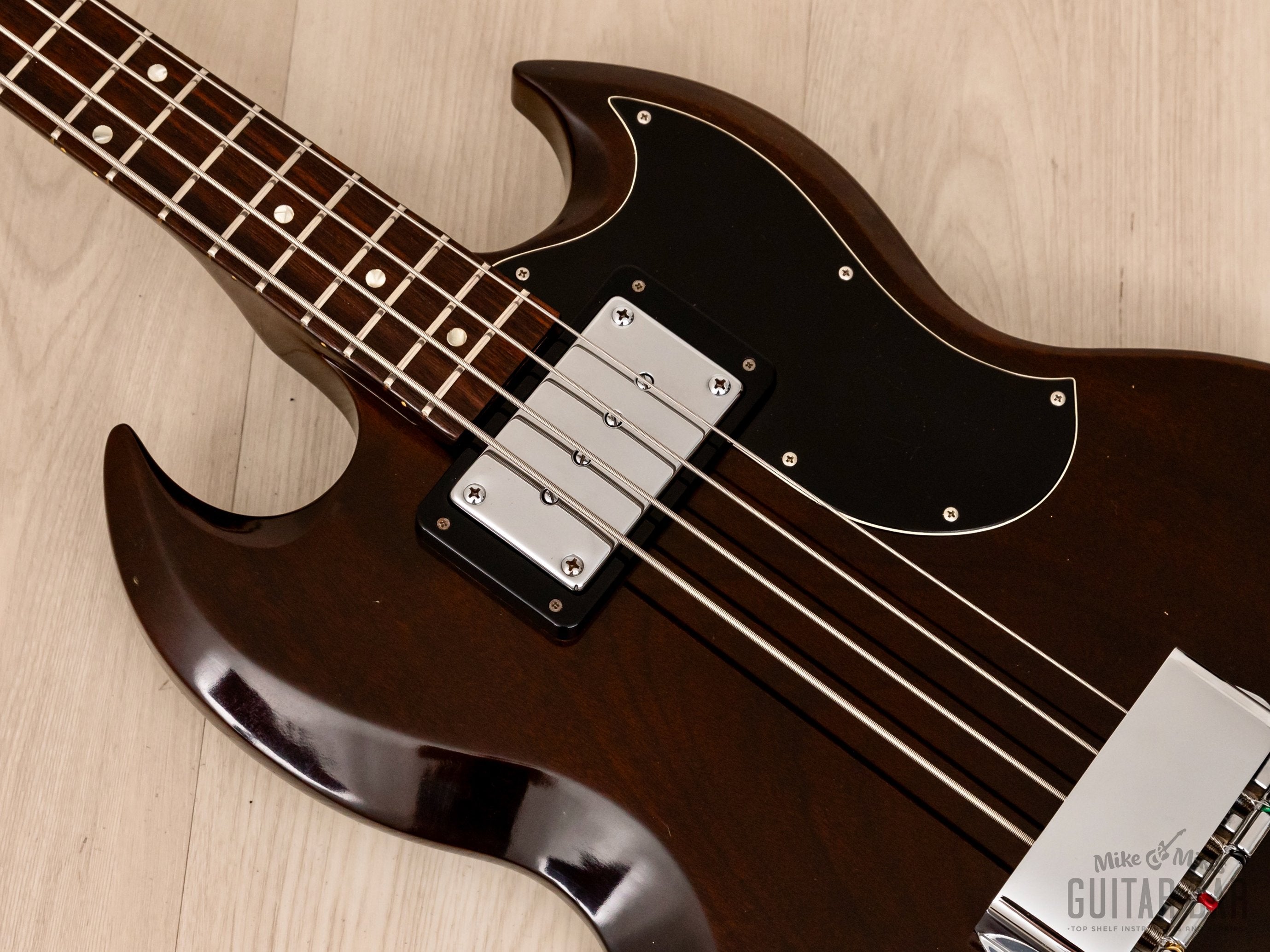 1970 Gibson EB-0 Slotted Headstock Vintage Short Scale SG Bass, 100% Original w/ Case, Hangtag