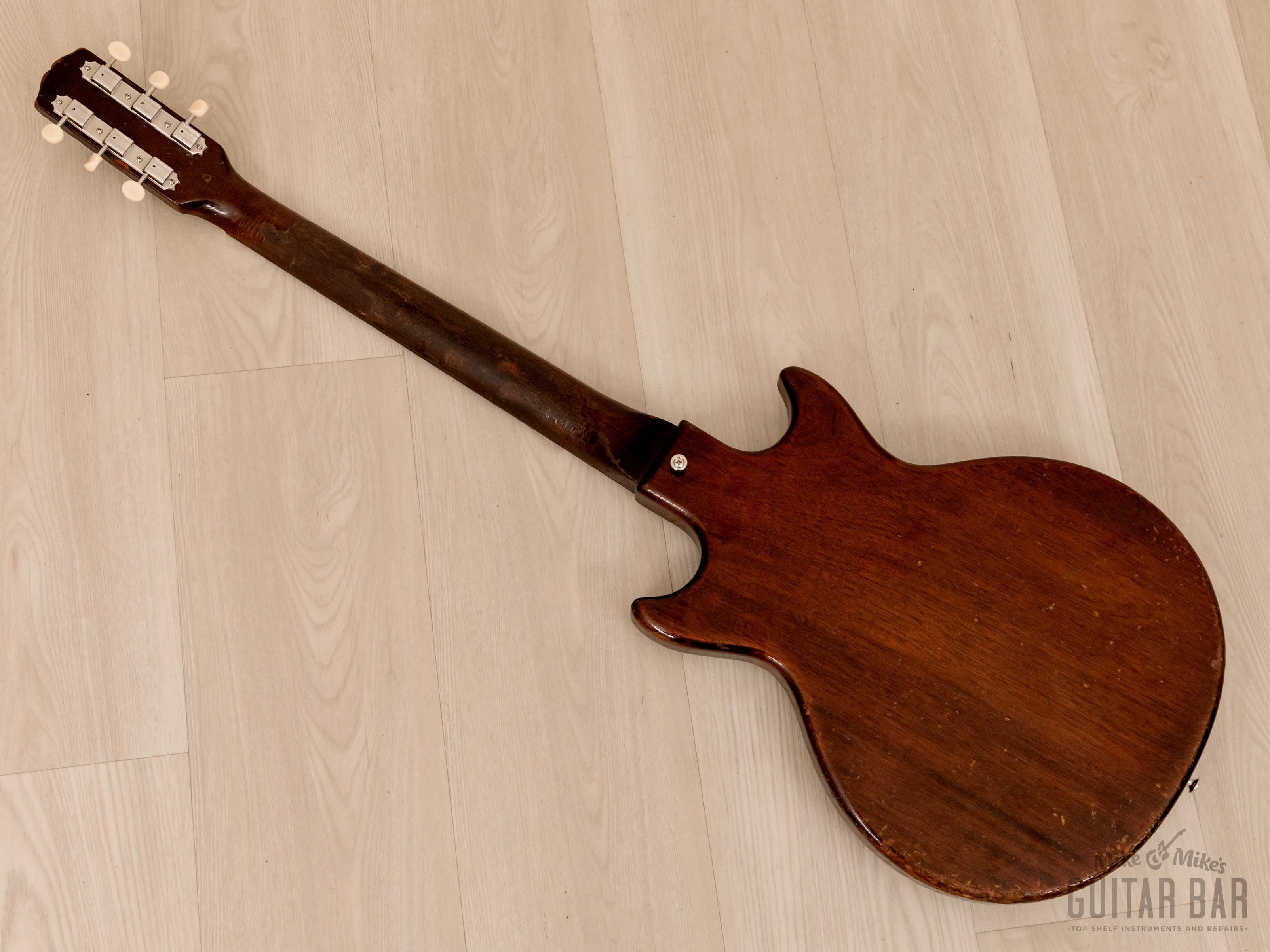 1964 Gibson Melody Maker Double Cut Vintage Electric Guitar Sunburst w/ Case