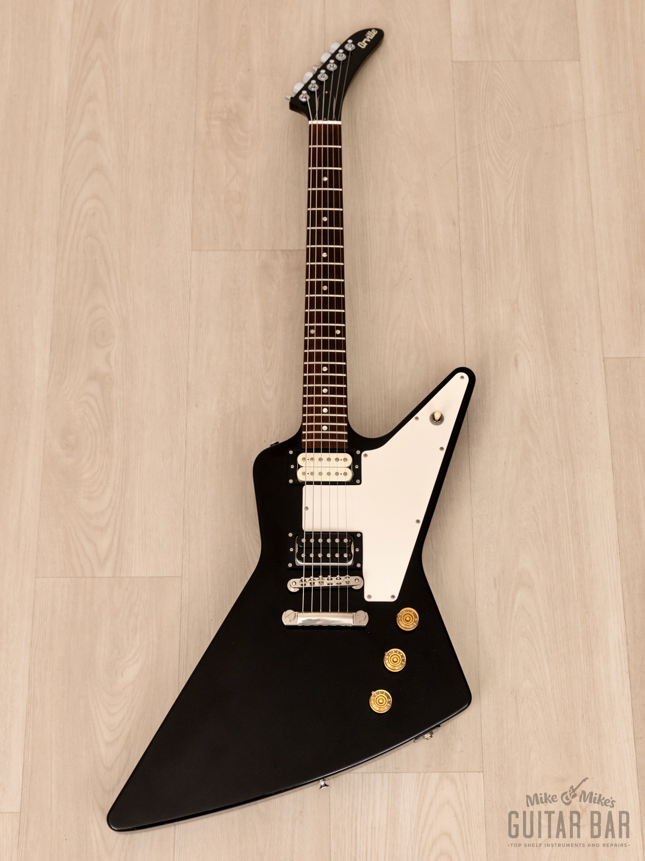 1995 Orville Explorer Gibson-Licensed Guitar Ebony, 100% Original, Japan Terada