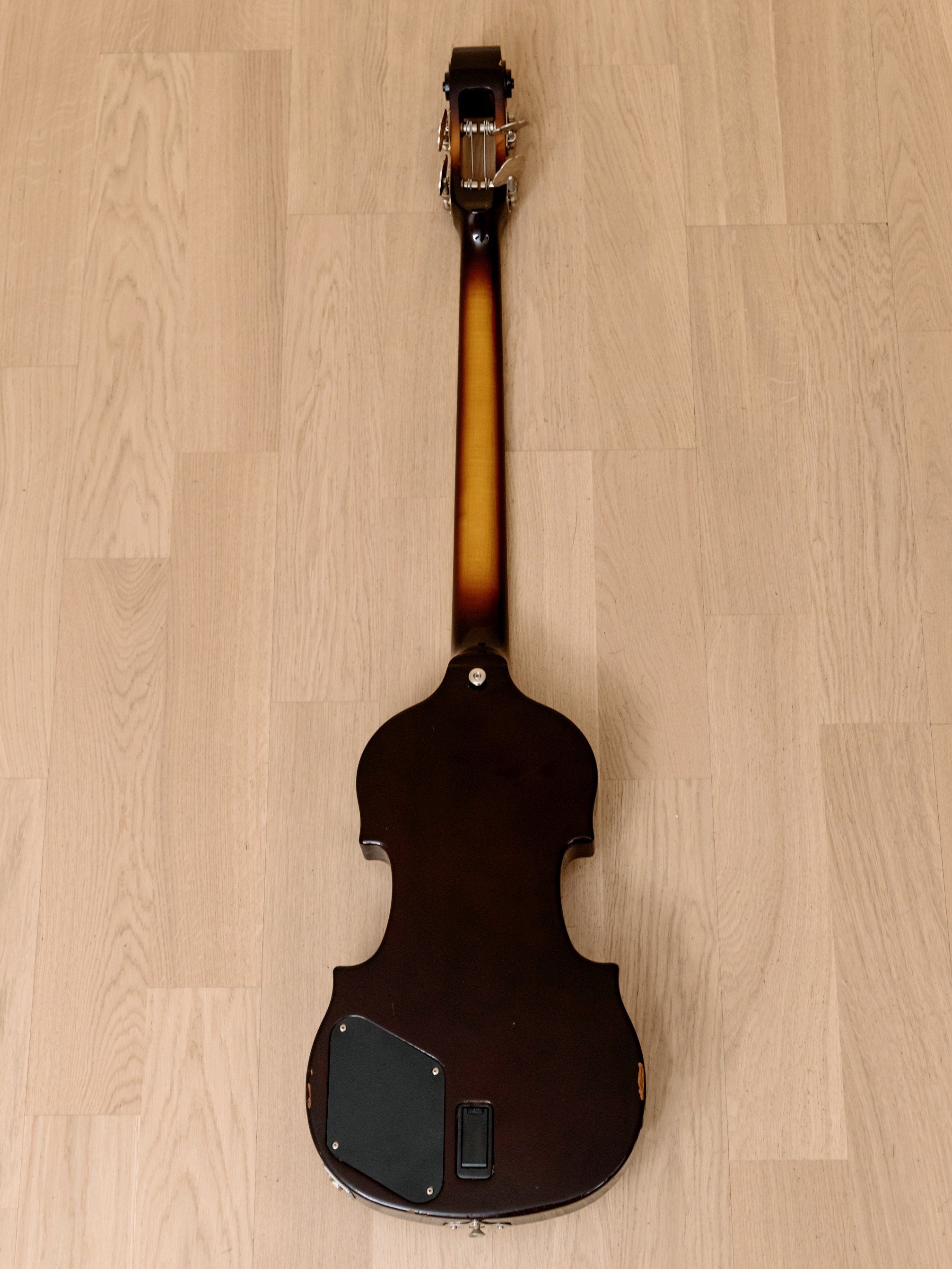 1990s Aria Custom Shop VB-01 Short Scale Violin Bass, Sunburst w/ Piezo & Active EQ, Japan