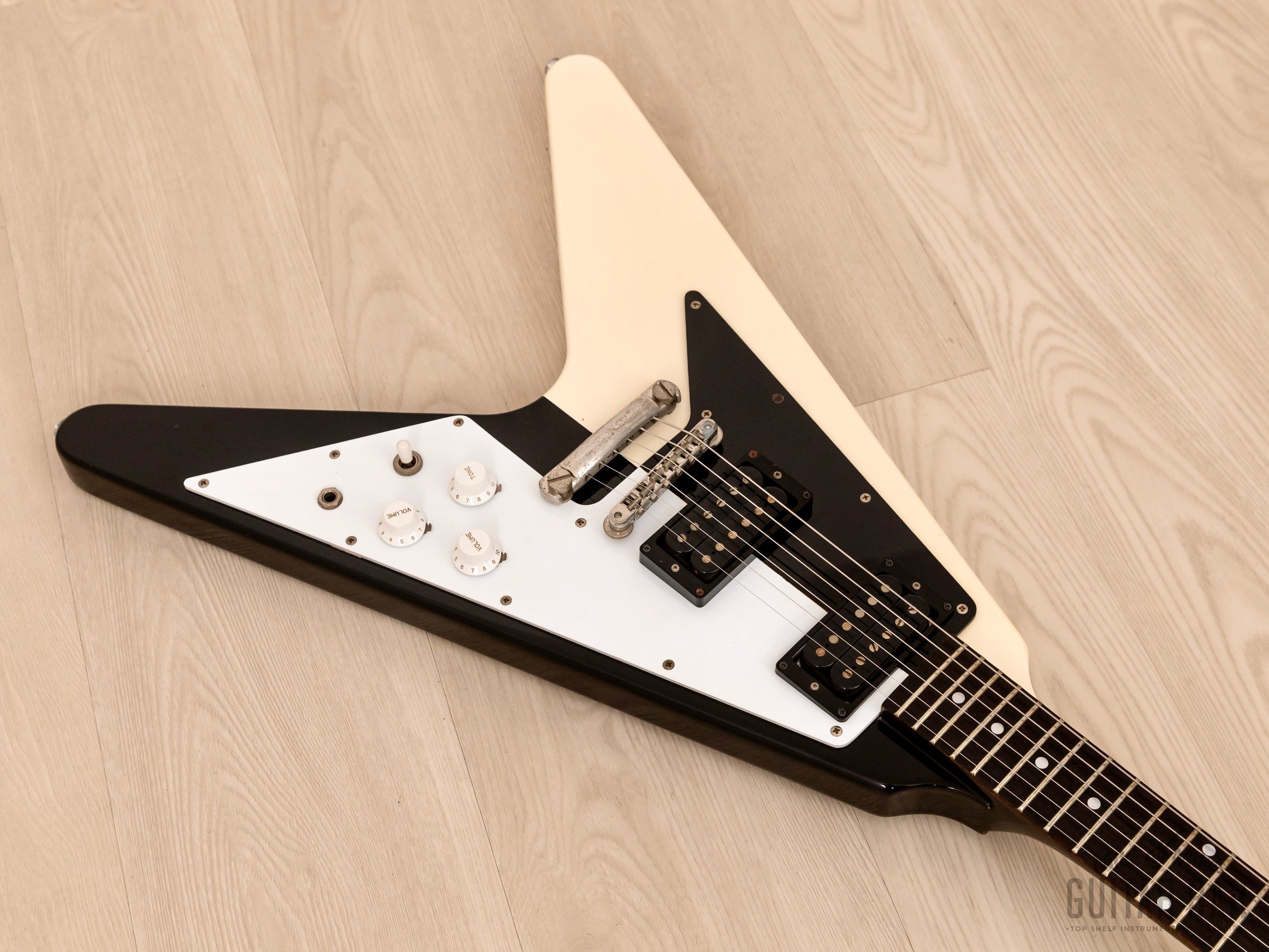 1982 Greco MSV-850 Michael Schenker Flying V Vintage Guitar w/ Case & Maxon PU-2, Japan Fujigen