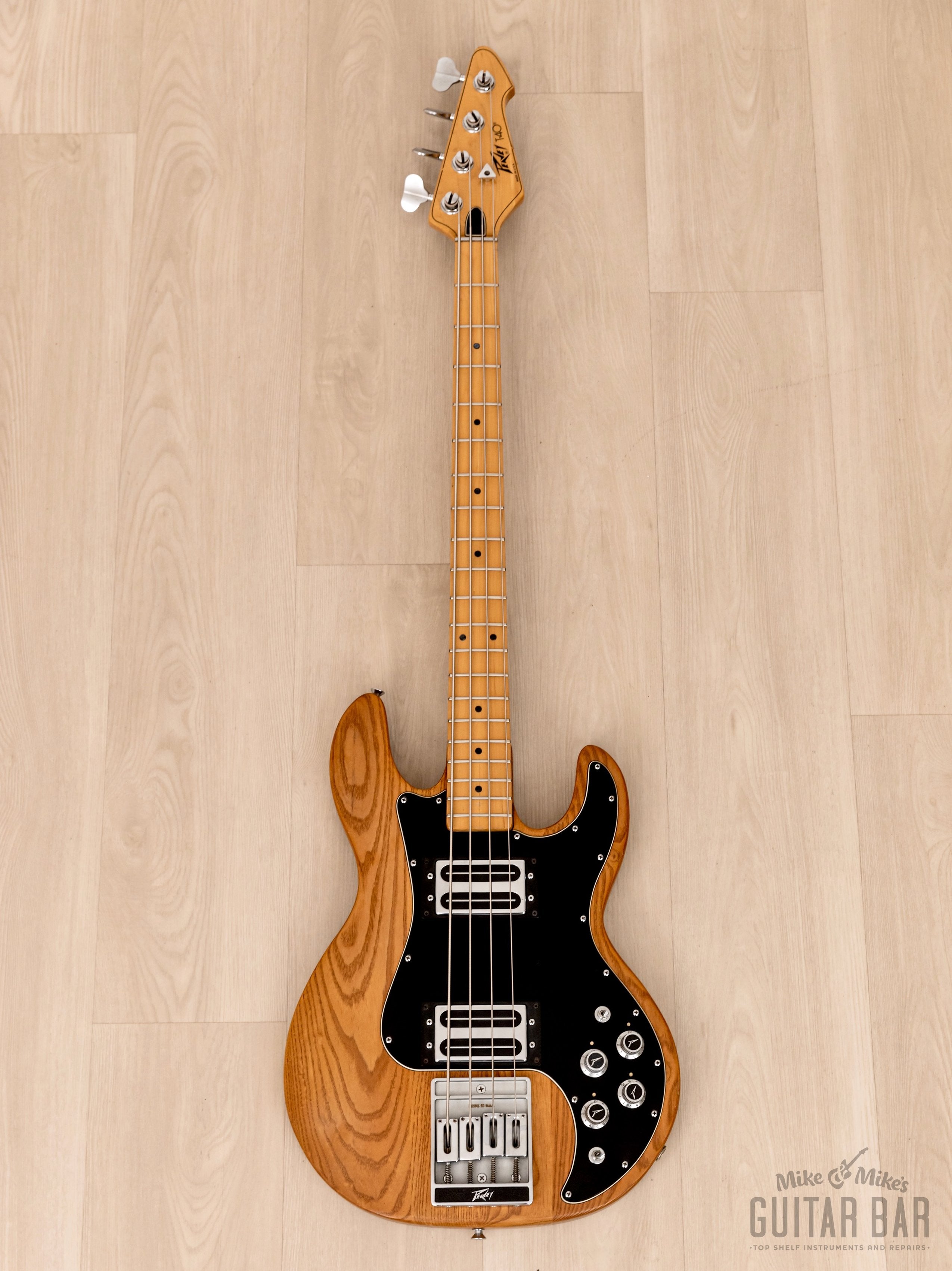 1981 Peavey T-40 Vintage USA-Made Bass Guitar Natural