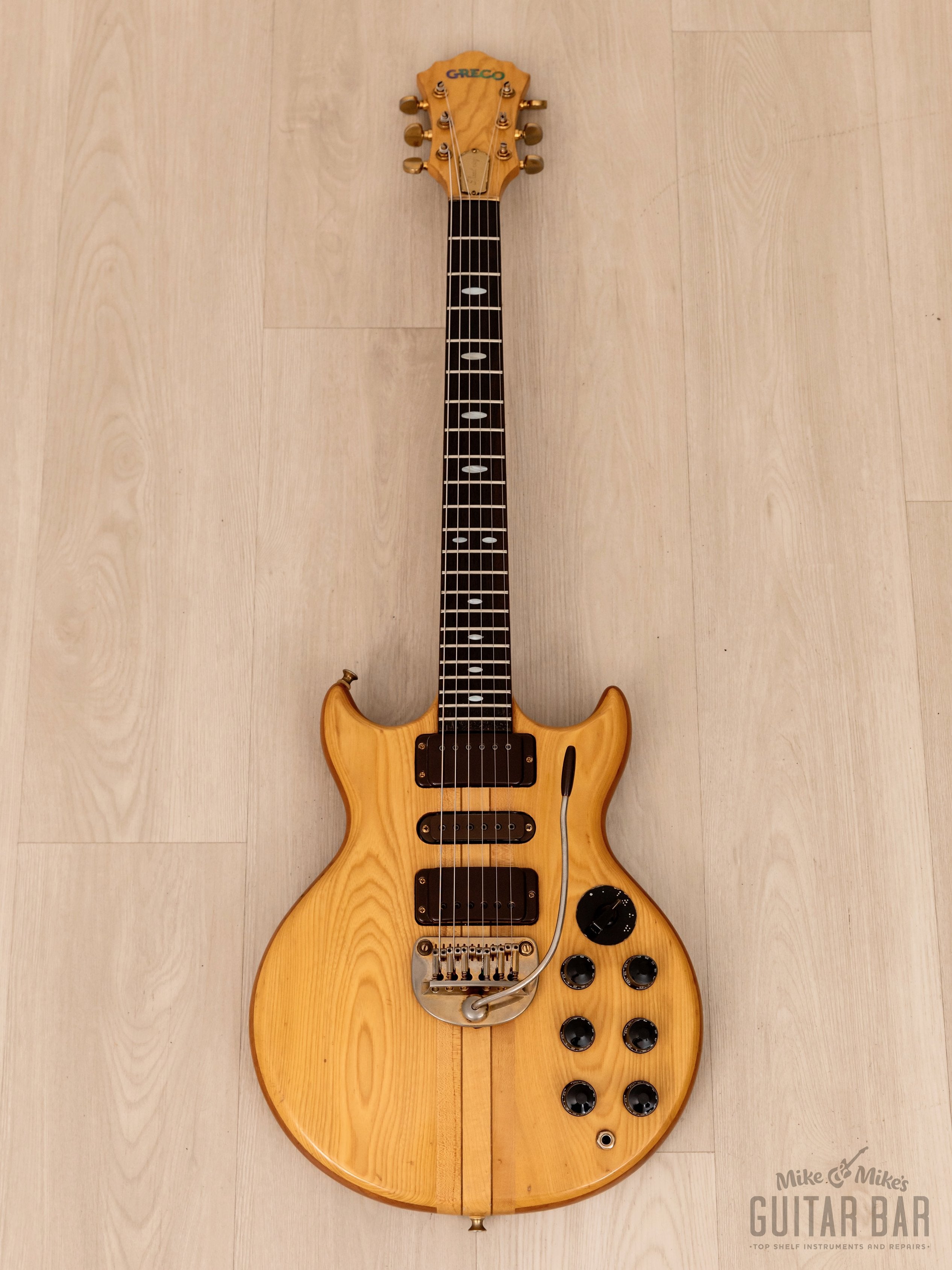 1979 Greco GO-III 1300 Speed Way Neck Through Vintage Guitar w/ Case, Japan Fujigen