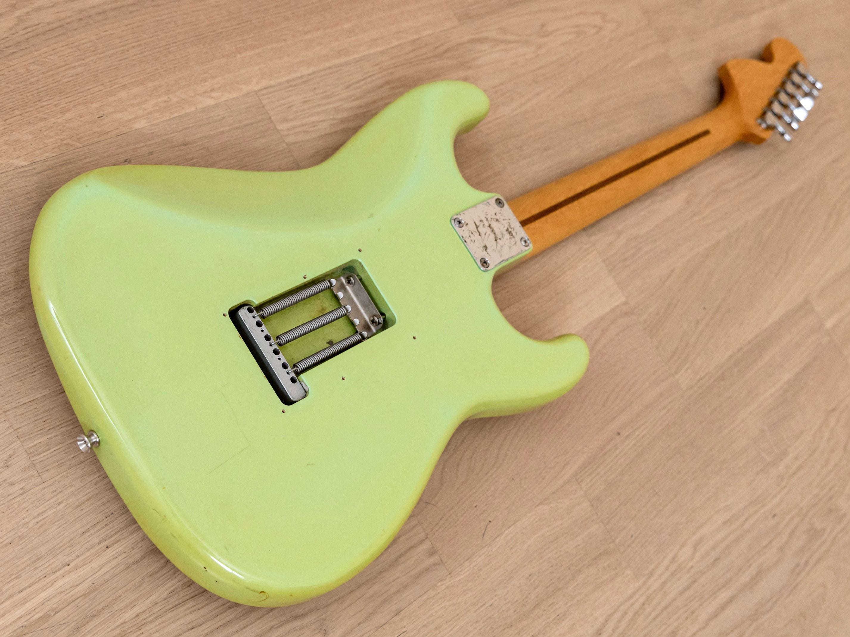 1987 Fender Yngwie Malmsteen Stratocaster ST72-86DSC Reverse Body Sonic Blue, Order Made & Yngwie-Signed, Japan MIJ