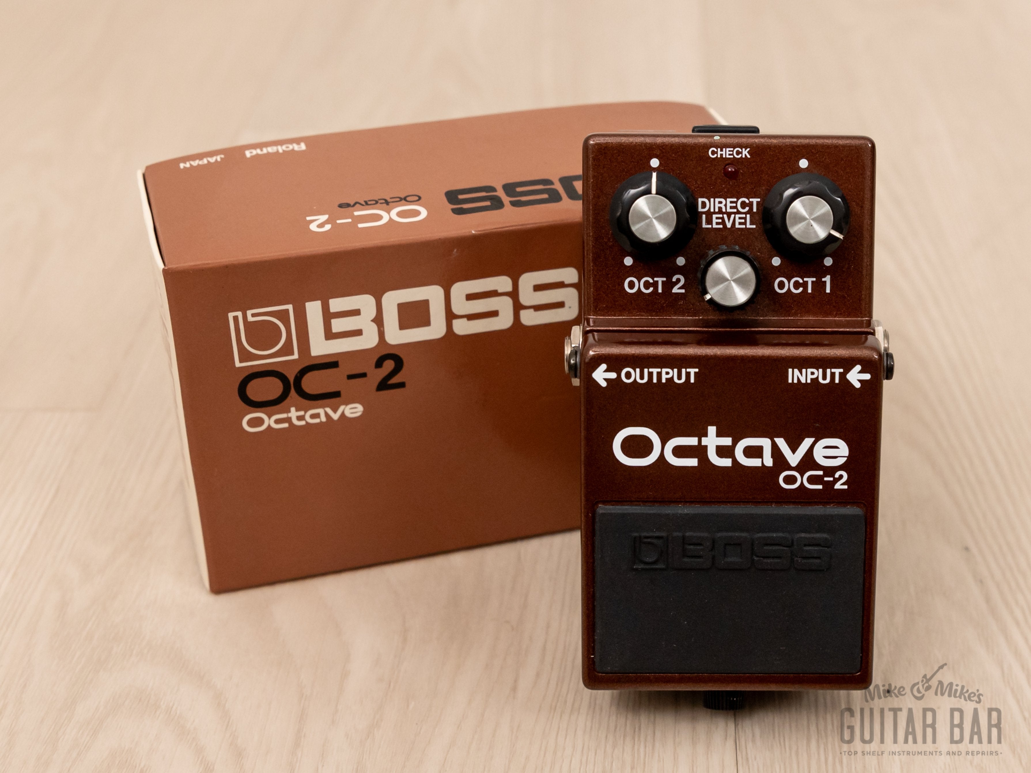 1984 Boss OC-2 Octave Vintage Guitar Effects Pedal w/ Box, Black