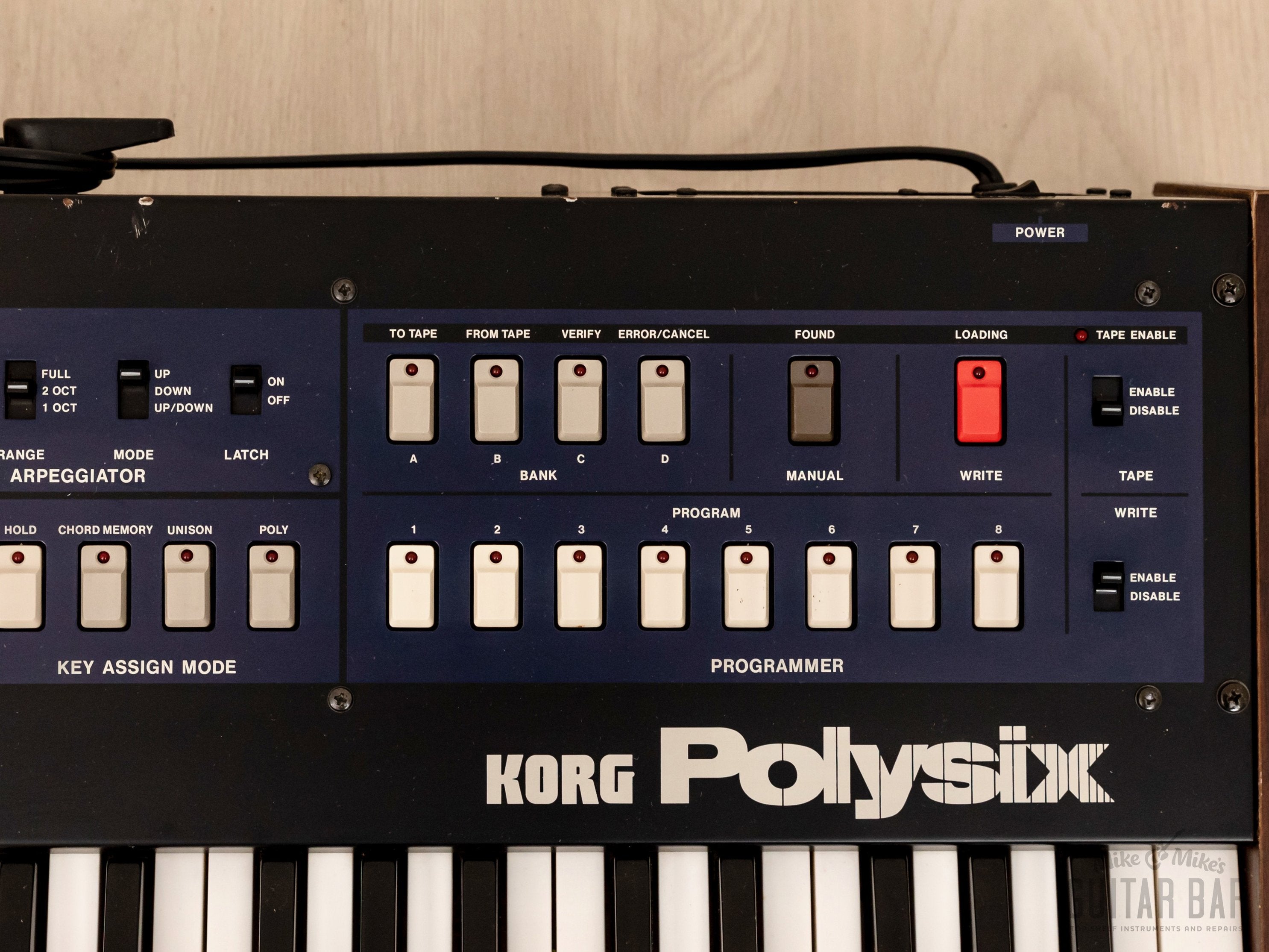 Korg PolySix Vintage Analog Synthesizer Serviced w/ Case