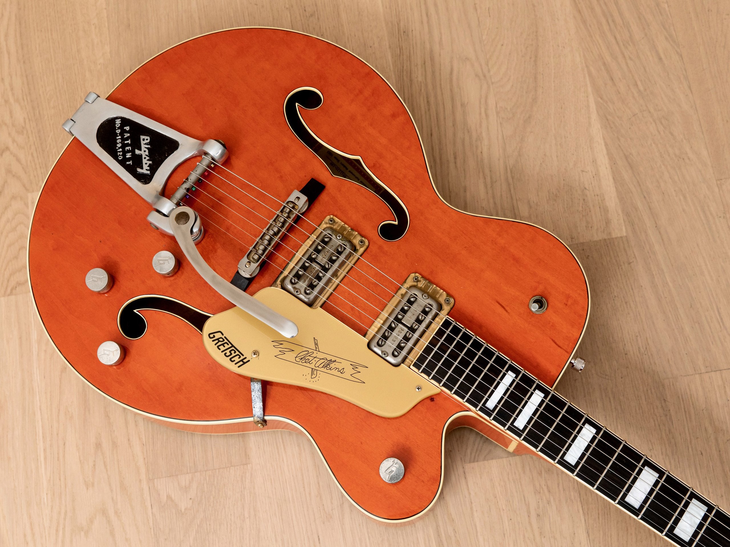 1989 Gretsch 6120 Chet Atkins Electric Guitar Western Orange w/ Bigsby, FilterTrons, Case