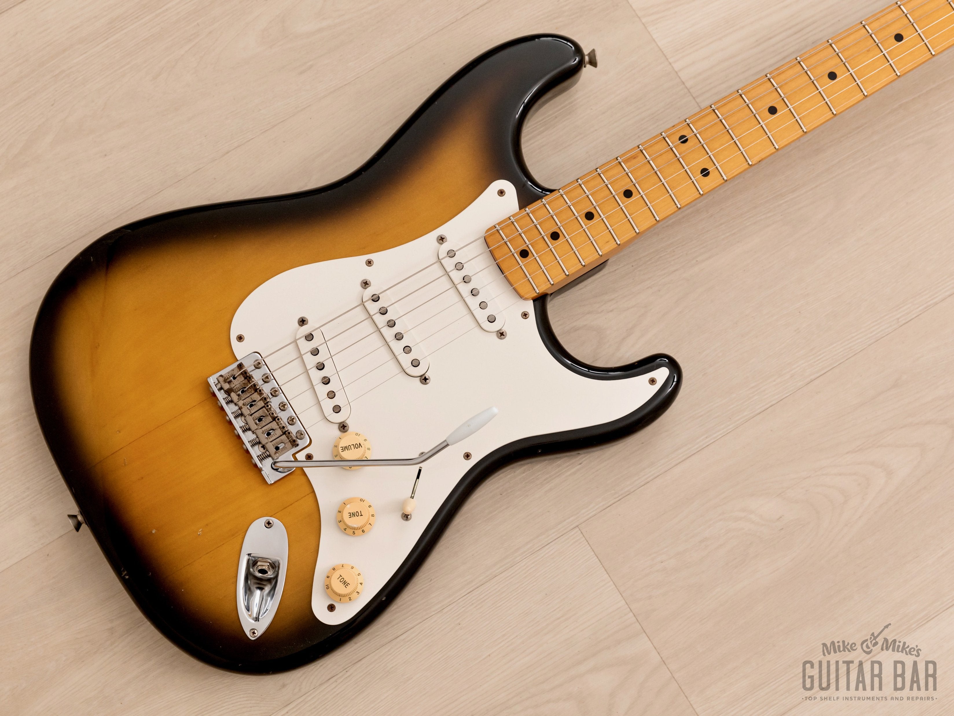 2002 Fender Stratocaster '57 Vintage Reissue ST57-58US Sunburst w/ USA Pickups, Japan CIJ