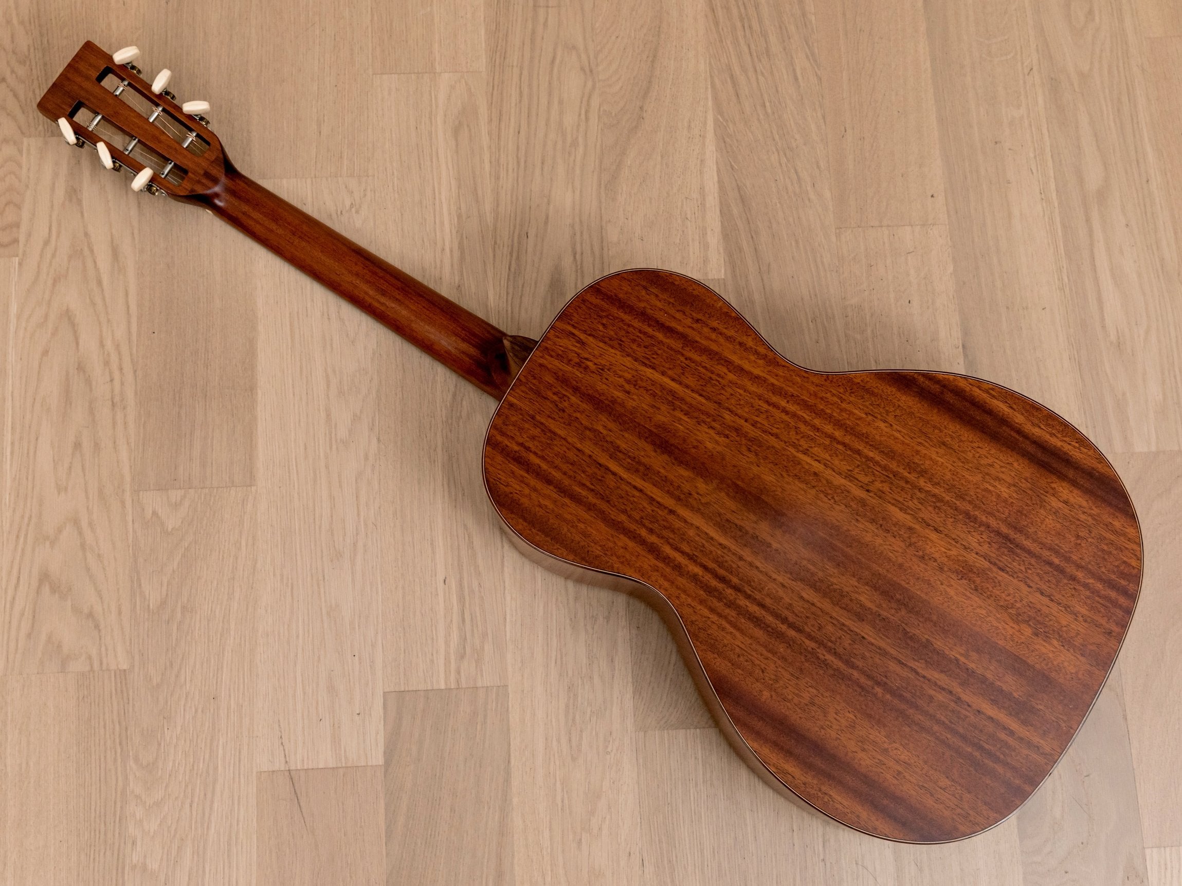 Headway HCG-RB Parlor Acoustic Guitar, X Braced Mahogany Top, 12 Fret w/ Case