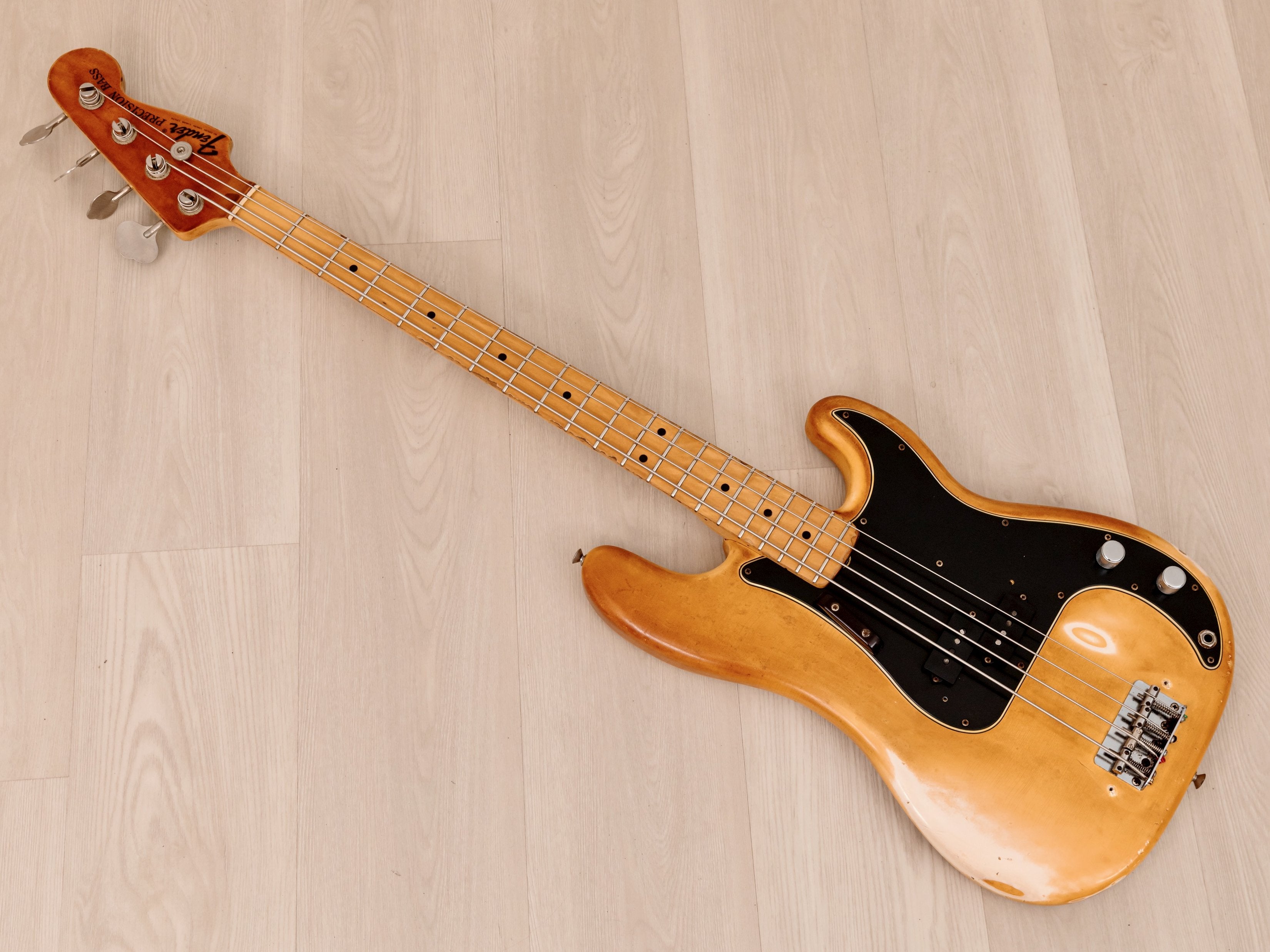 1975 Fender Precision Bass Olympic White Vintage Bass w/ Case