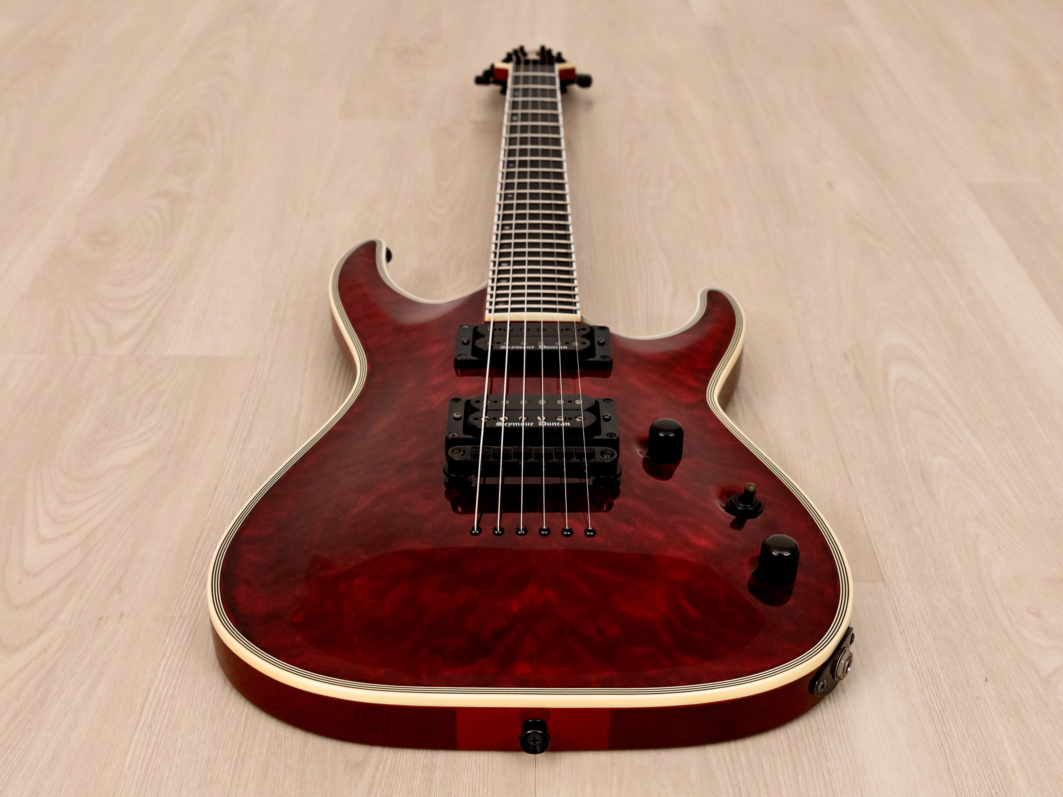 2015 Edwards by ESP E-HR-145NT/QM Black Cherry HH w/ Seymour Duncan Black  Widow, Japan