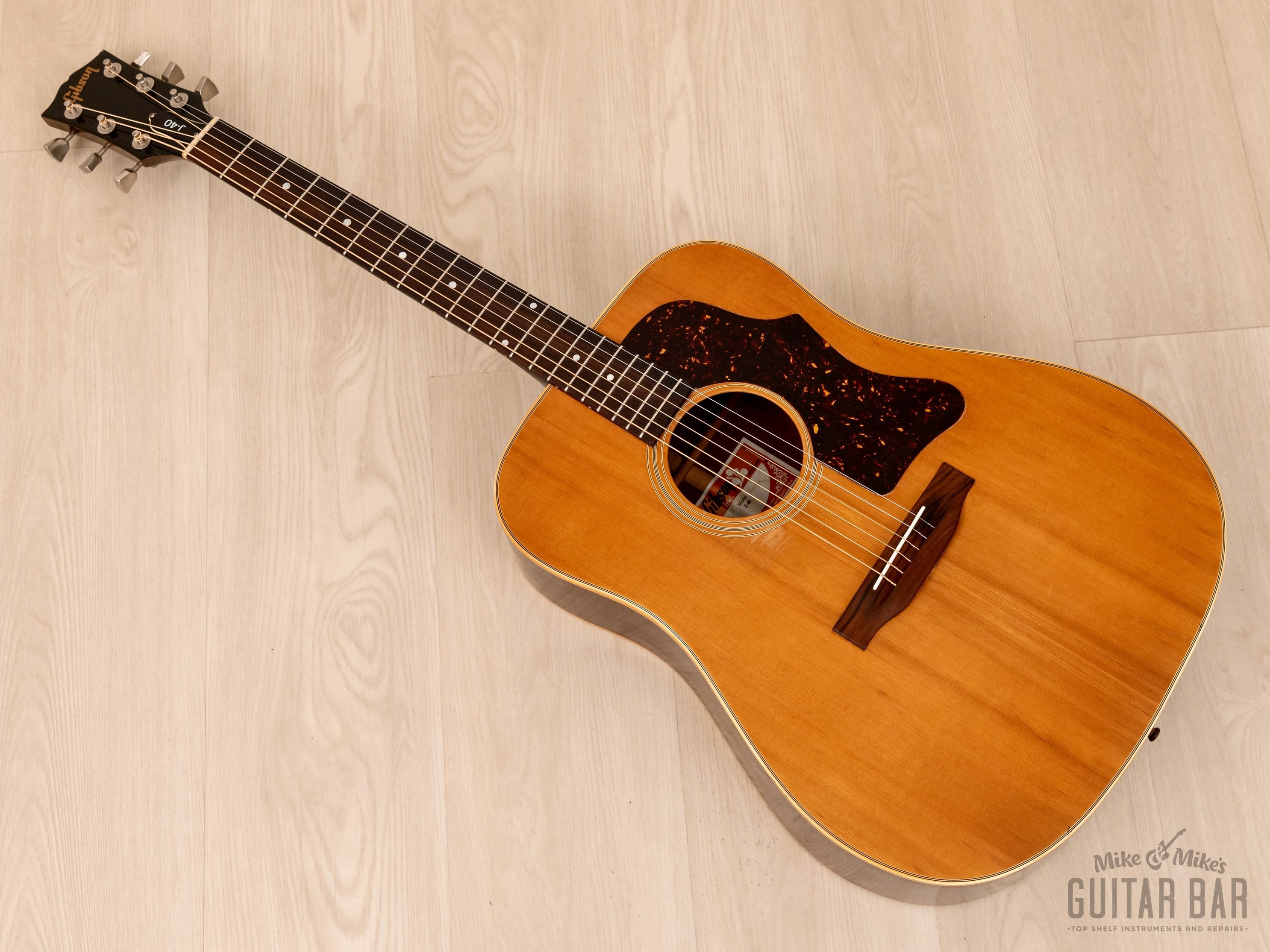 1979 Gibson J-40 Vintage Square Shoulder Dreadnought Acoustic Guitar w/ Case