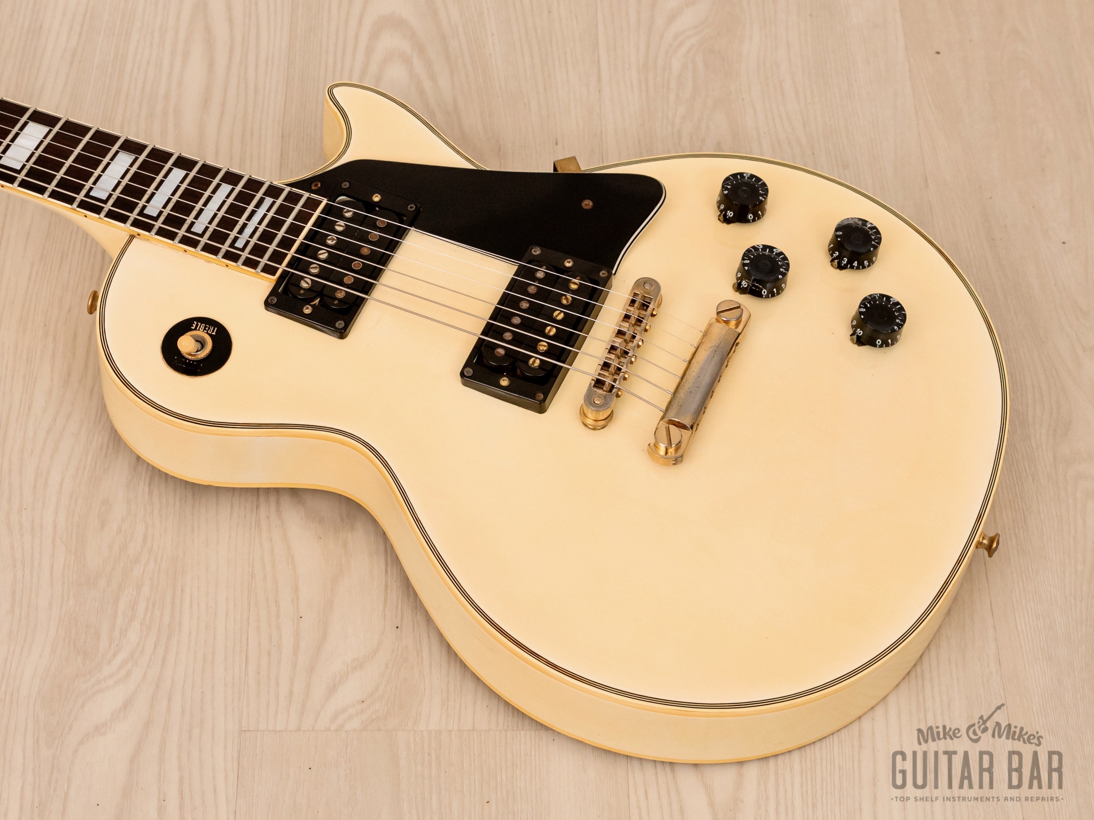 1992 Orville by Gibson Les Paul Custom LPC Antique Ivory w/ 490R 