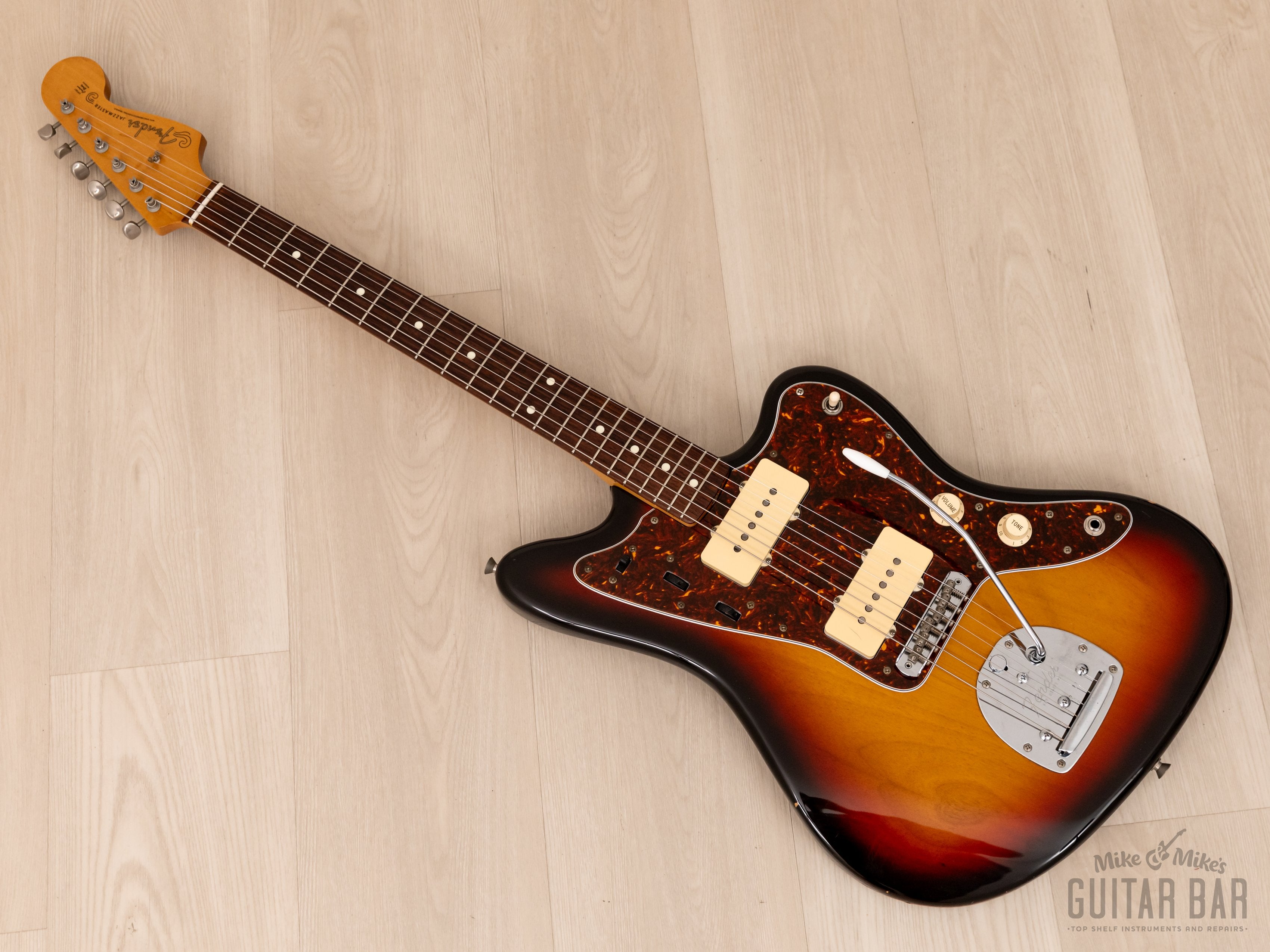 1998 Fender Jazzmaster '62 Vintage Reissue Electric Guitar JM66-80 Sunburst, Japan CIJ