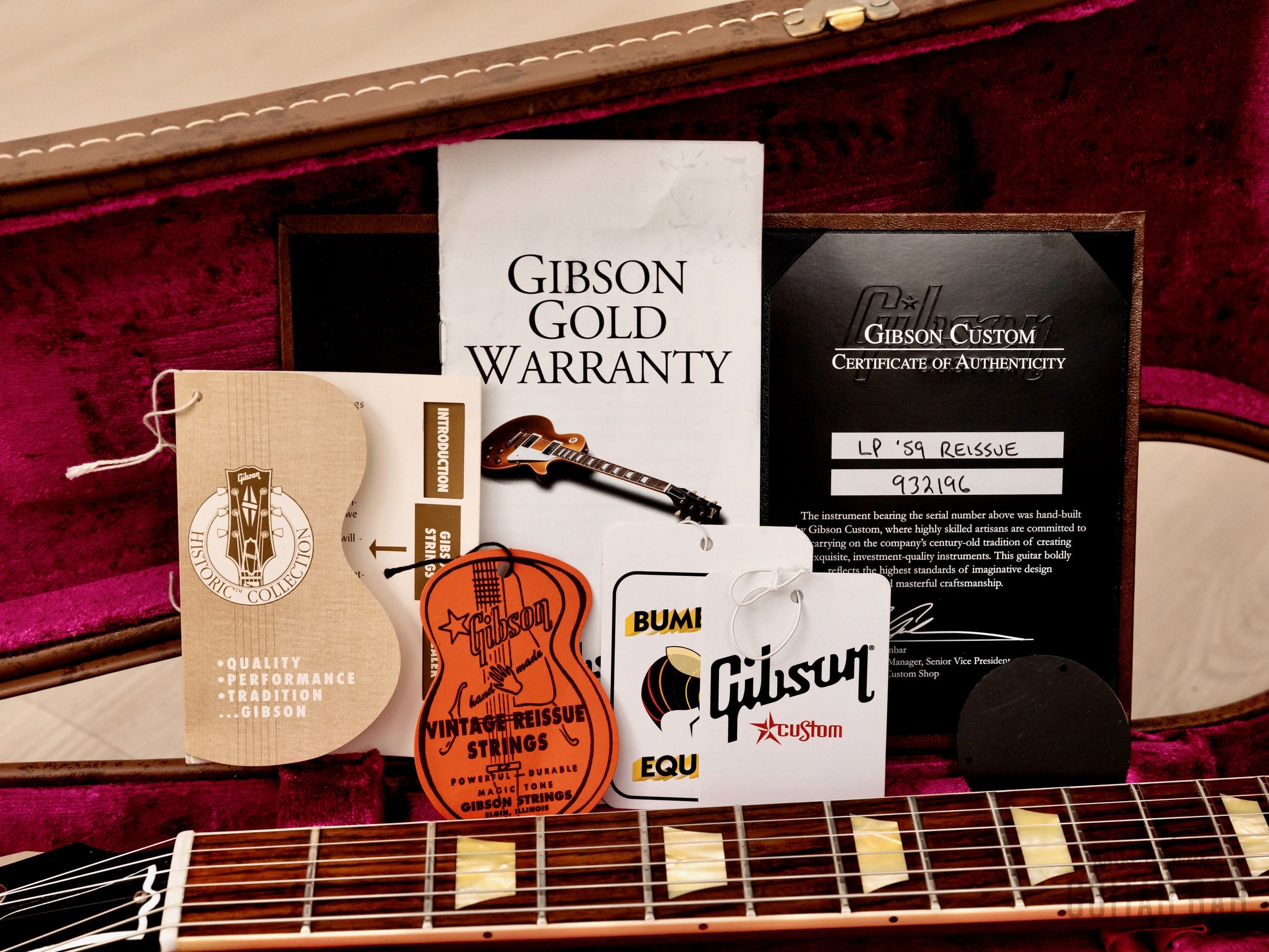 2013 Gibson Custom Shop Historic 1959 Les Paul Standard R9 Bourbon Burst w/ Case, COA, Tags