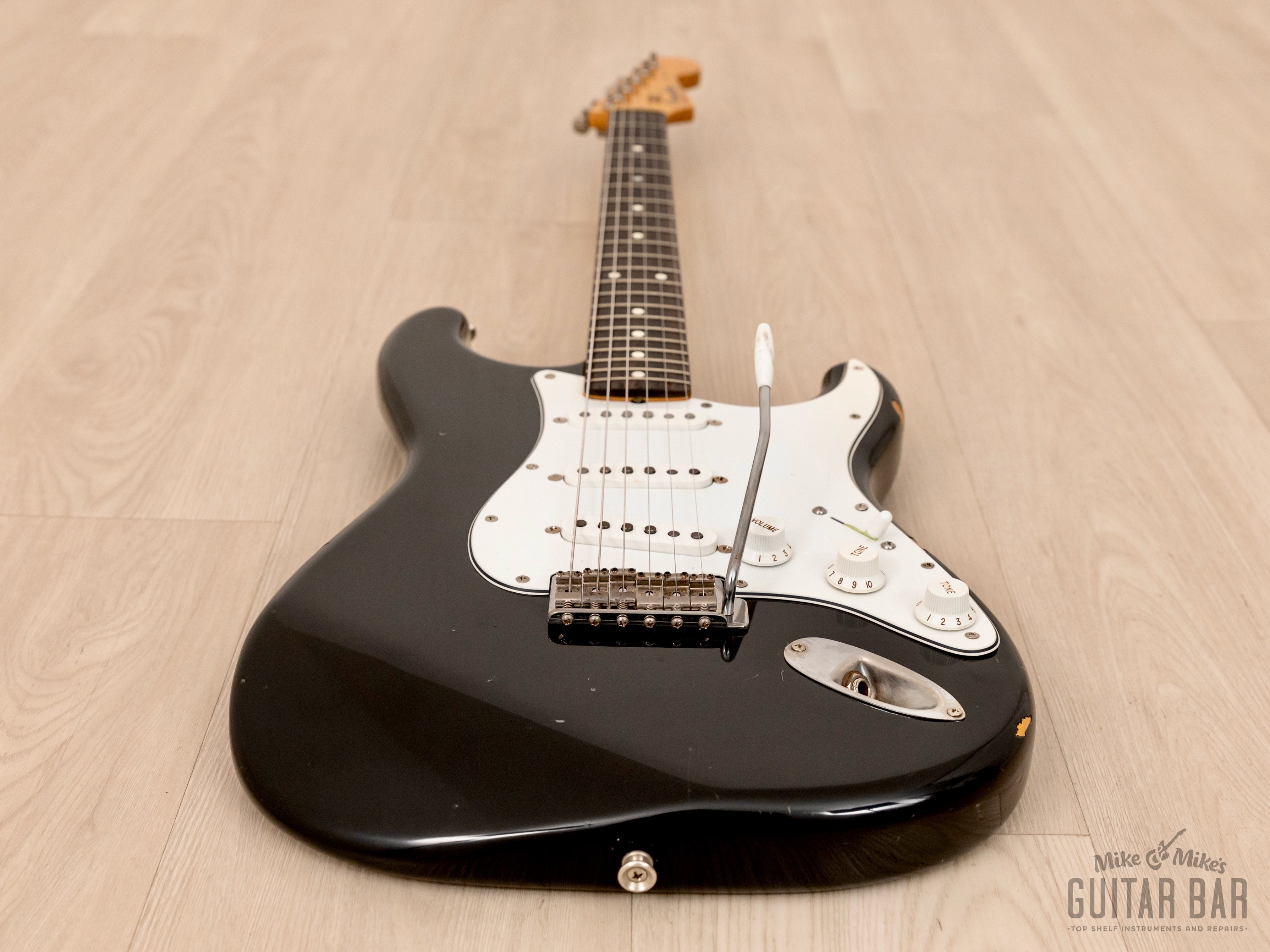 1982 Fender '62 Stratocaster JV ST62-65 Black w/ USA Pickups, Japan MIJ Fujigen