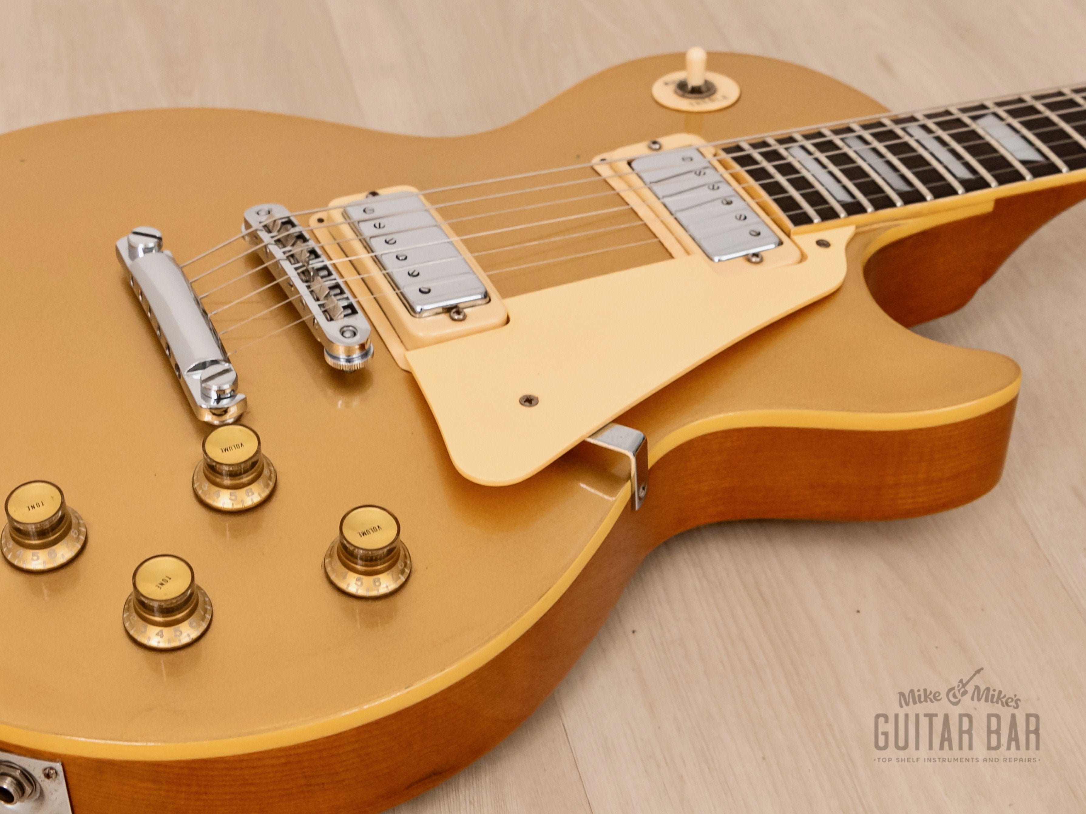 1978 Greco EG600GS Goldtop Vintage Guitar w/ Mini Humbuckers, Japan Fujigen