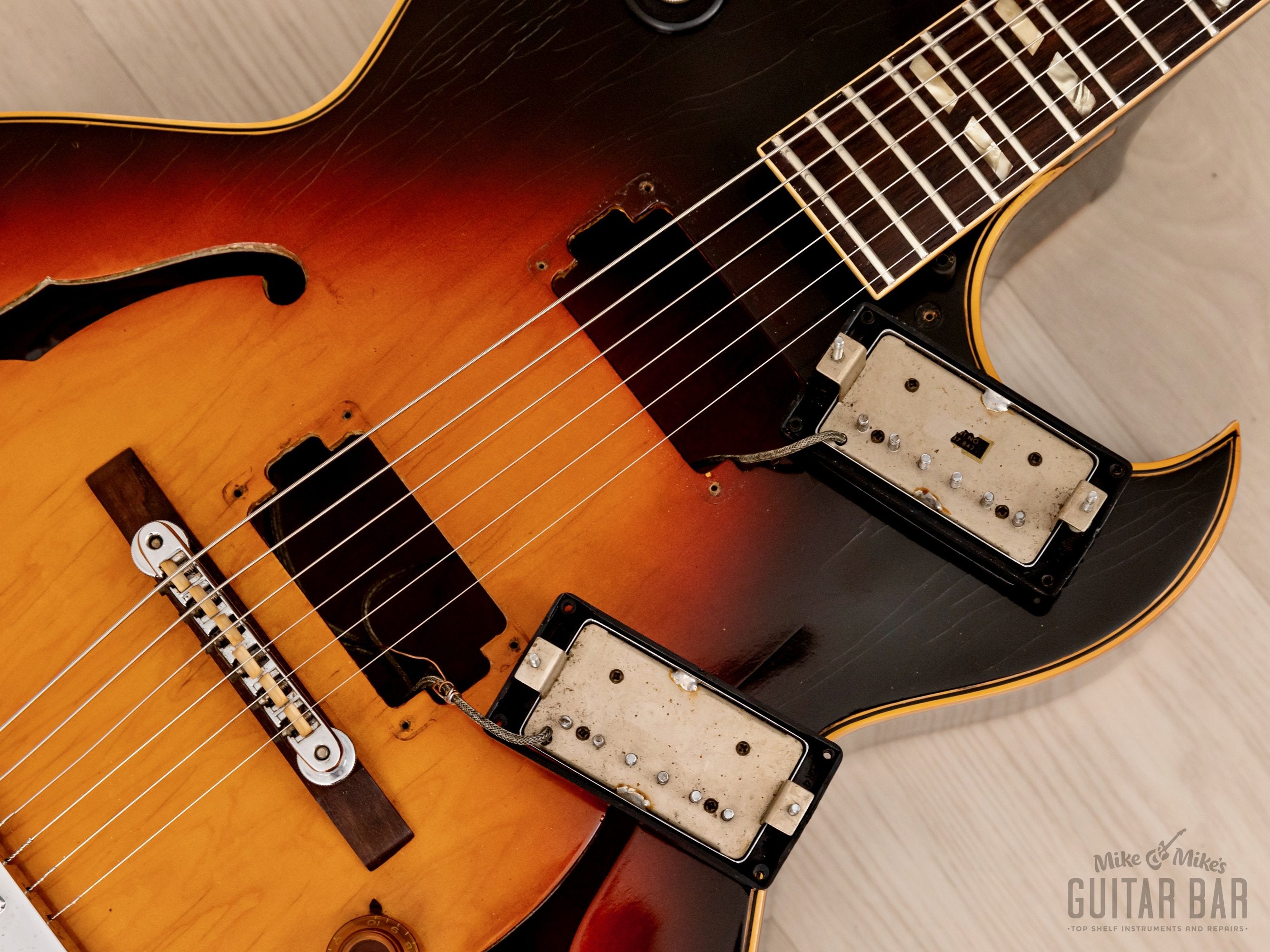 1968 Gibson ES-175 D Vintage Archtop Electric Guitar Sunburst w/ Pat # Pickups, Case