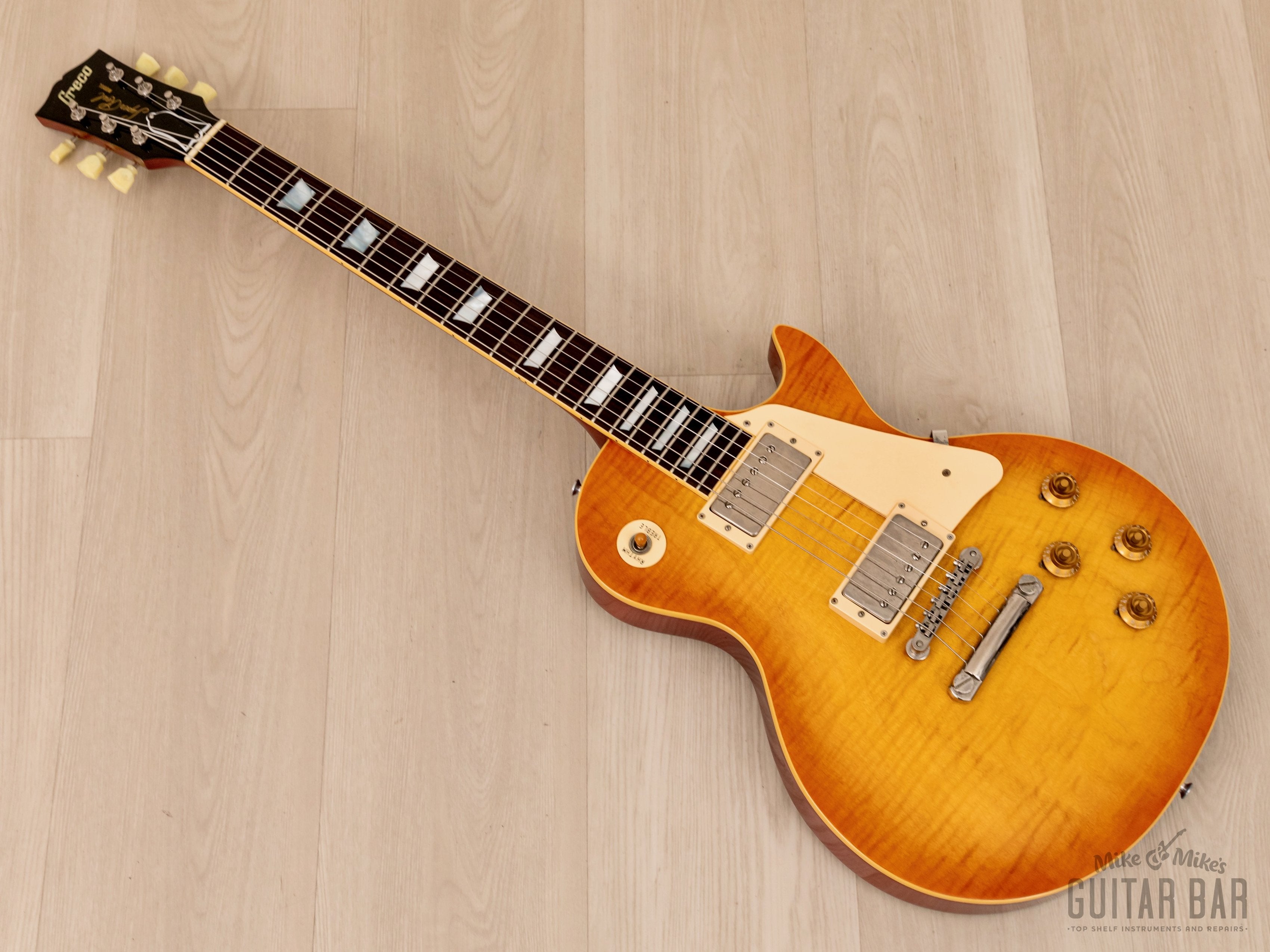 1980 Greco Super Real EGF1200 Vintage Burst Lacquer Finish w/ Dry Z PAFs & Brazilian Board, Japan