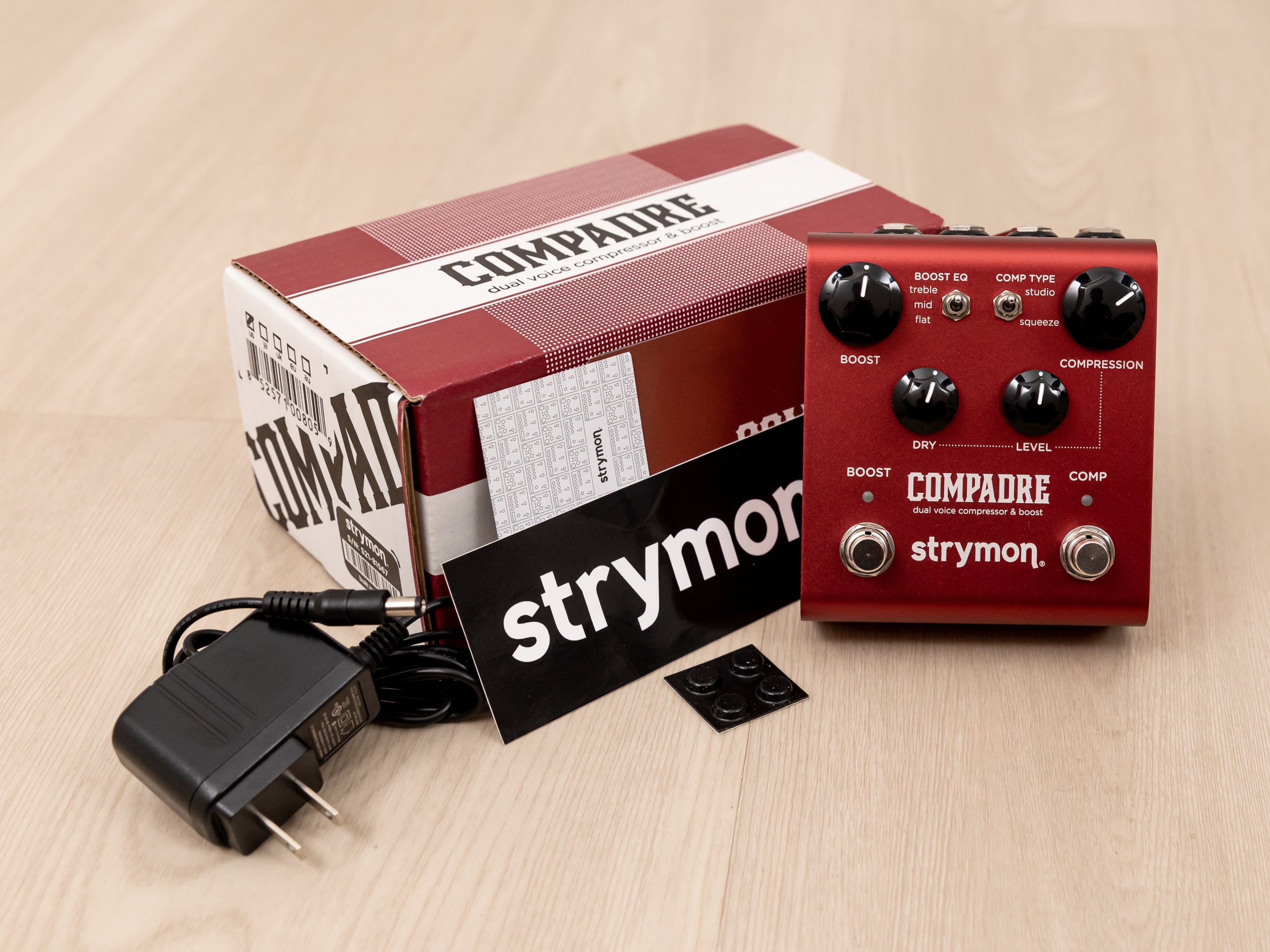 Strymon Compadre Dual Voice Compressor Effects Pedal, Mint w/ Box, Power Supply