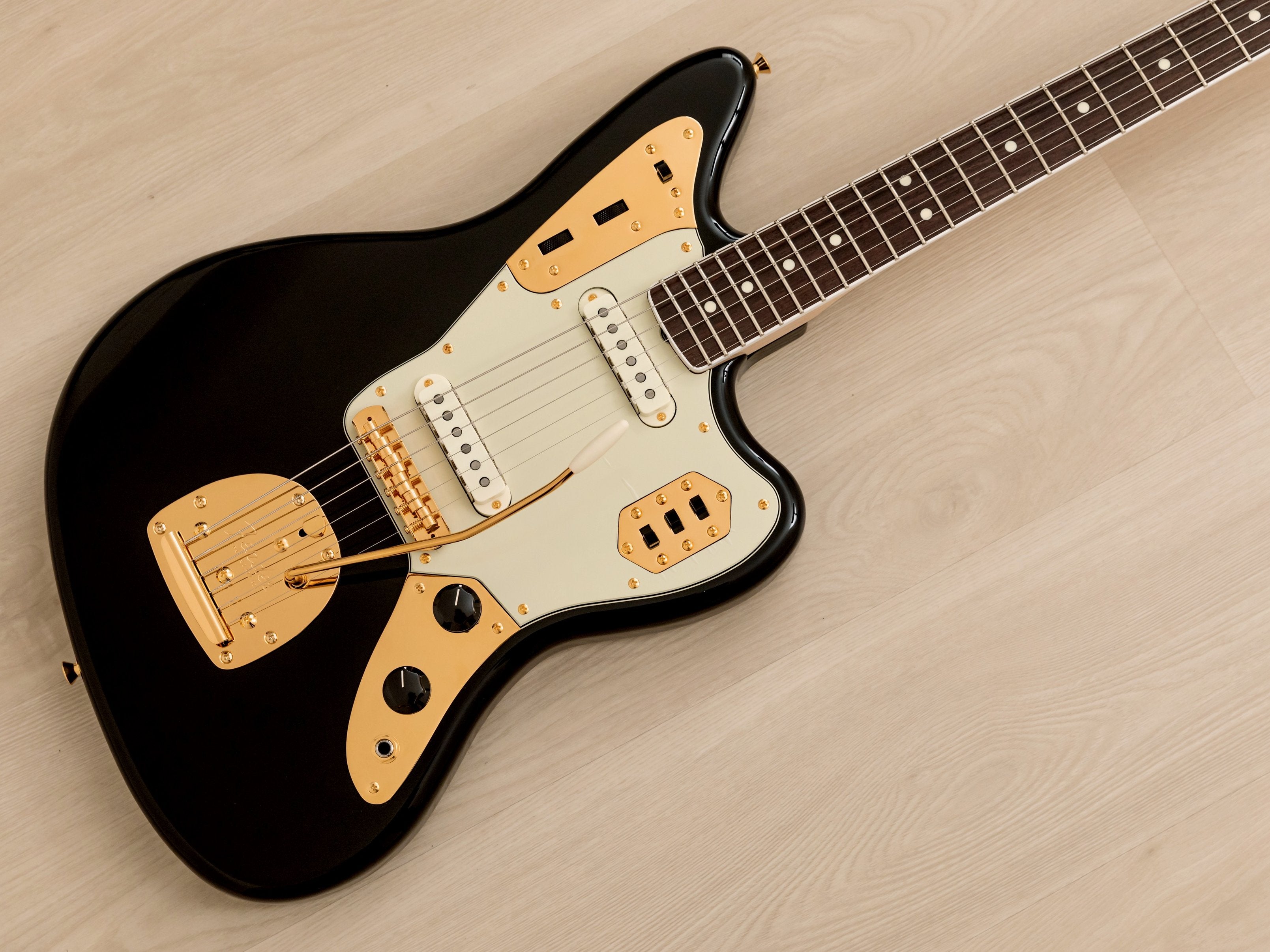 2022 Fender Traditional 60s Jaguar FSR Black w/ Gold Hardware, Japan MIJ