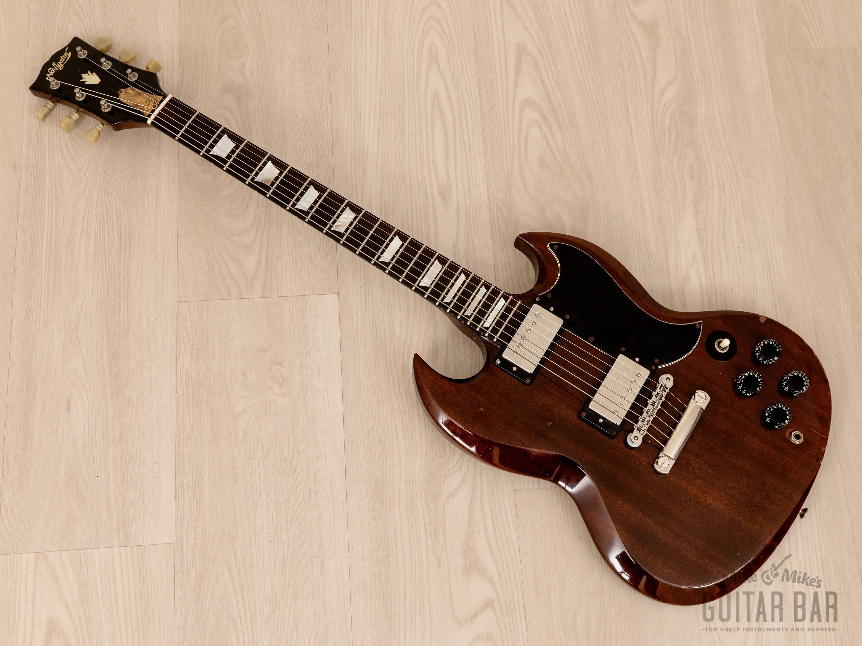 1979 ESP Navigator EG11 SG Vintage Electric Guitar Walnut, Japan Kasu