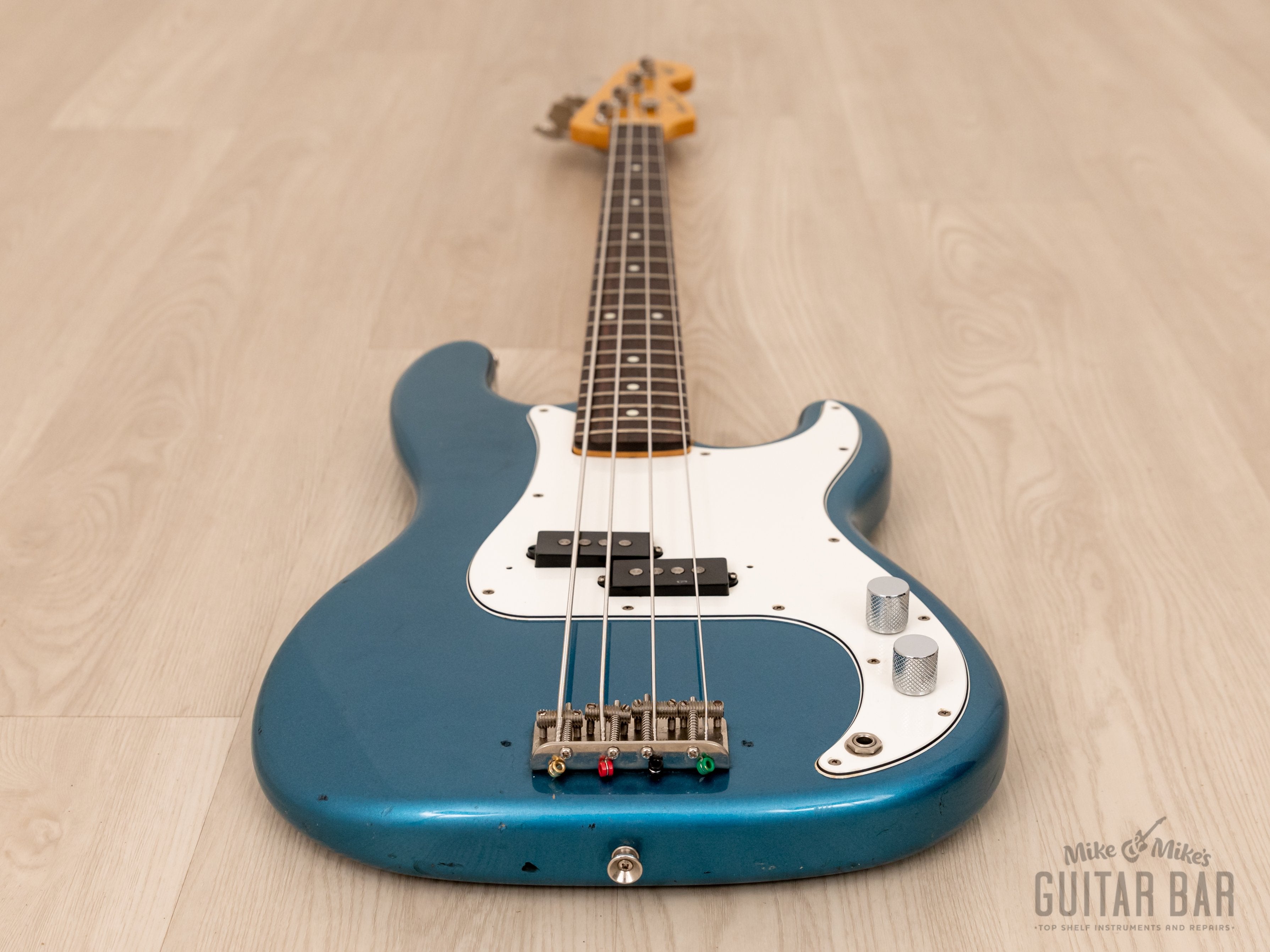 2002 ESP-Made Seymour Duncan Traditional Series DP-95R P Bass, Lake Placid  Blue, Japan