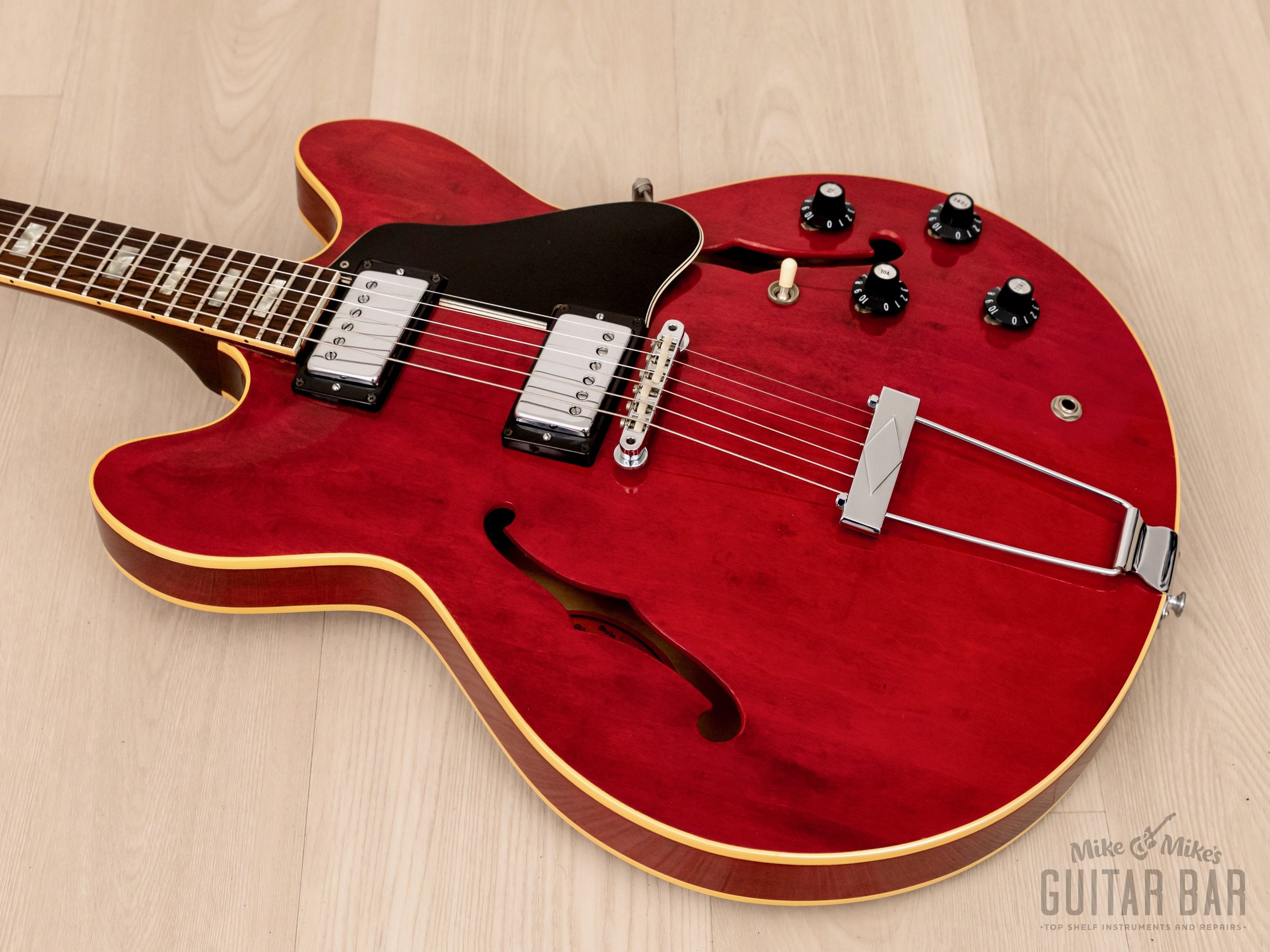 1968 Gibson ES-335 TDC Vintage Electric Guitar Cherry w/ Patent Sticker T Tops, Case