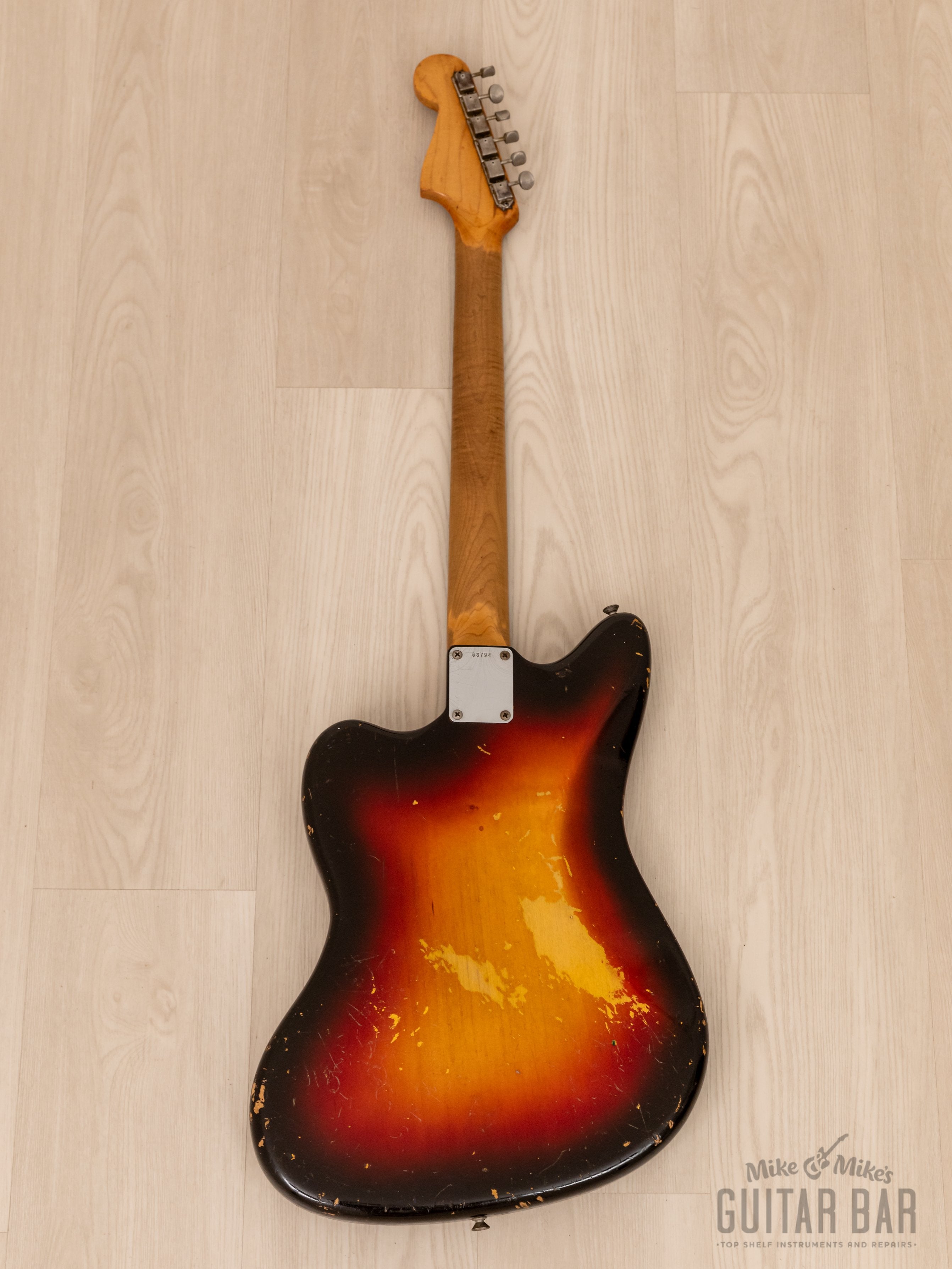 1961 Fender Jazzmaster Pre-CBS Vintage Offset Guitar Sunburst 100% Original w/ Case