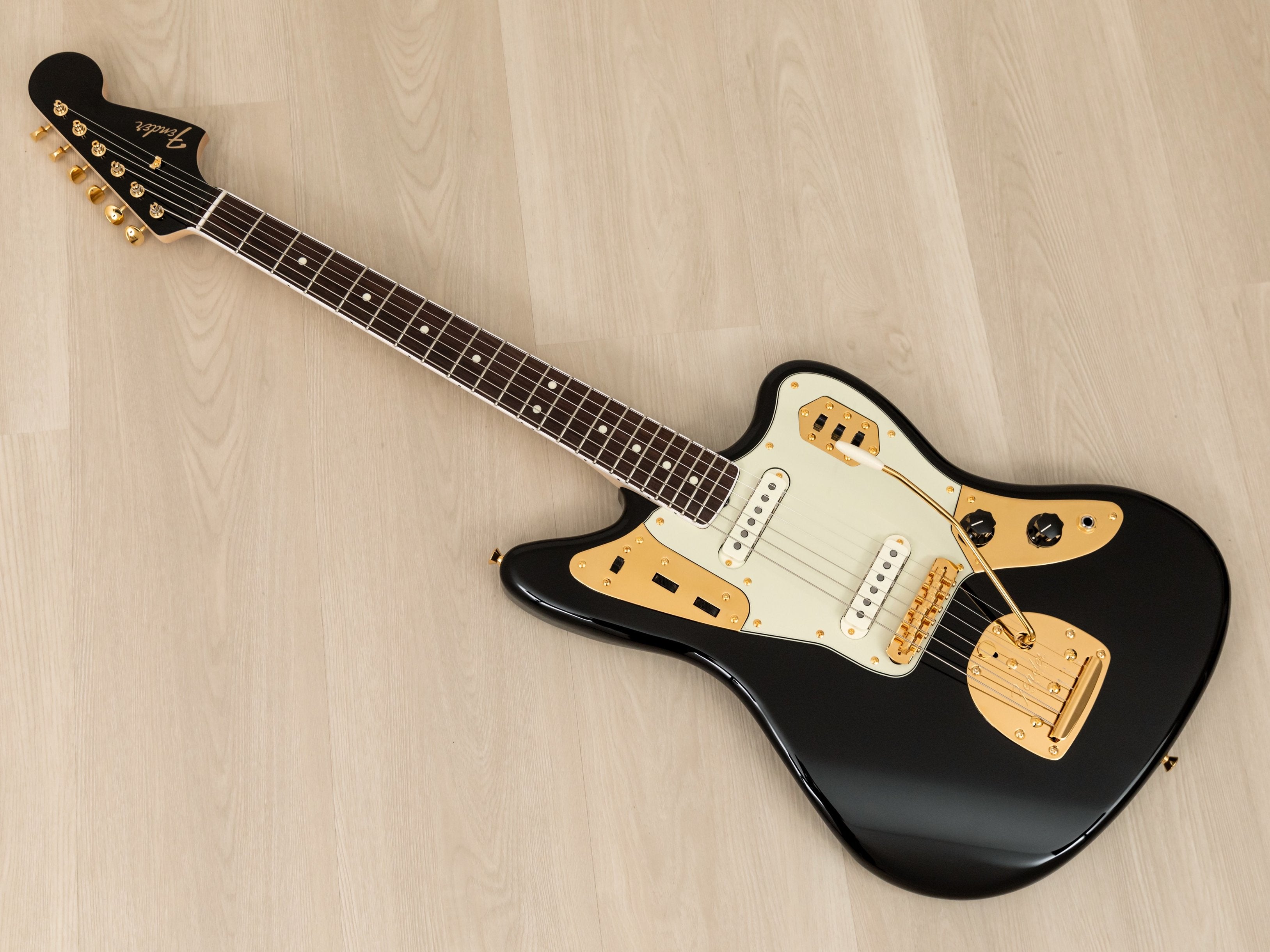 2022 Fender Traditional 60s Jaguar FSR Black w/ Gold Hardware, Japan MIJ