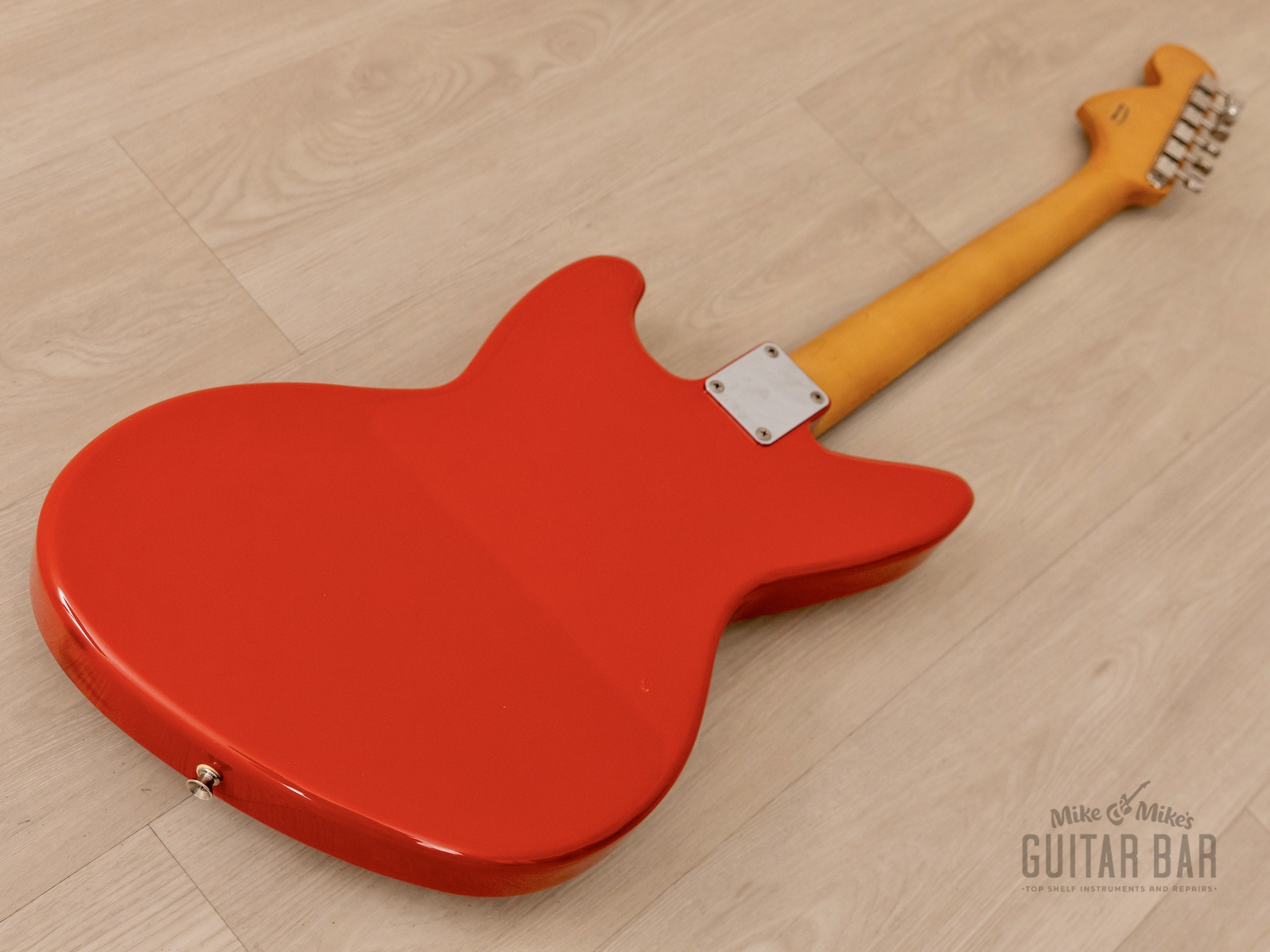 1996 Fender Jag-Stang JGS-65 Kurt Cobain Signature Offset Guitar Fiesta Red, 1st Year, Japan MIJ