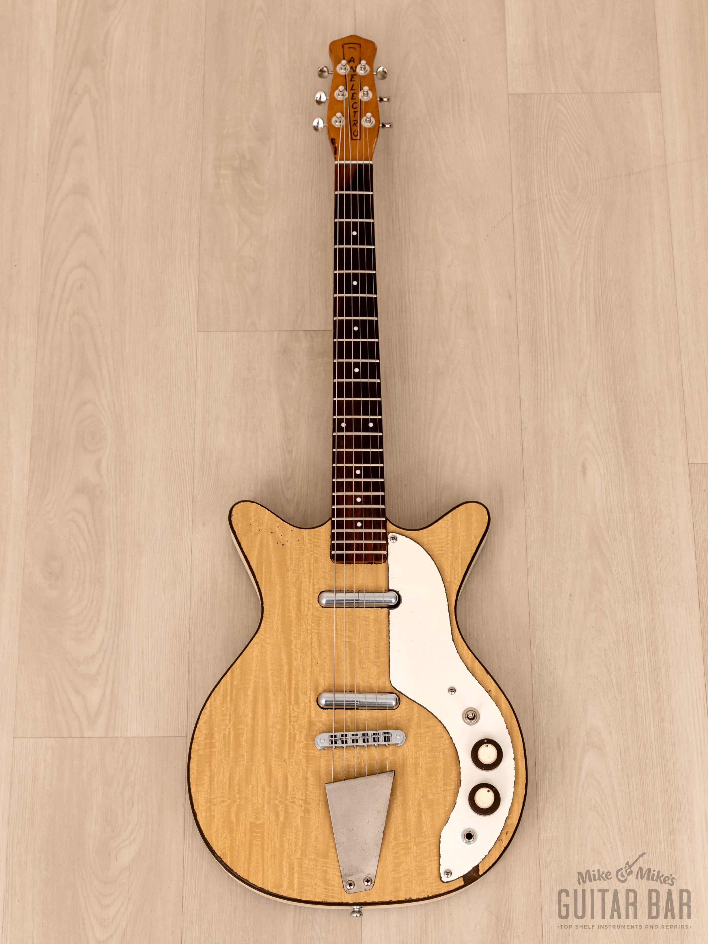 1959 Danelectro Companion 5025 Vintage Guitar Blonde, DC-2 w/ Hardware Upgrades