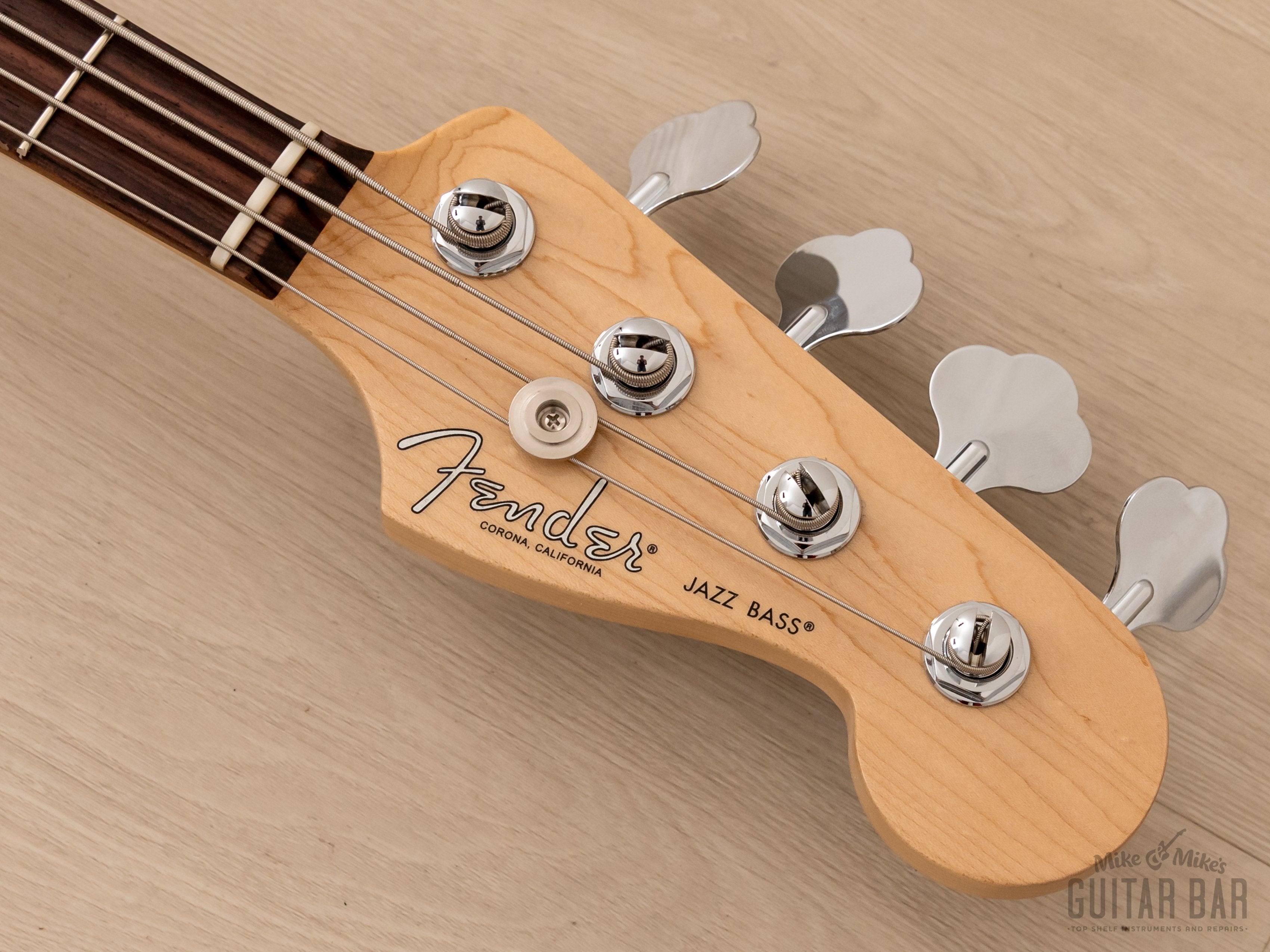 2023 Fender Mod Shop Jazz Bass Black w/ Noiseless Pickups, Case & Hangtags