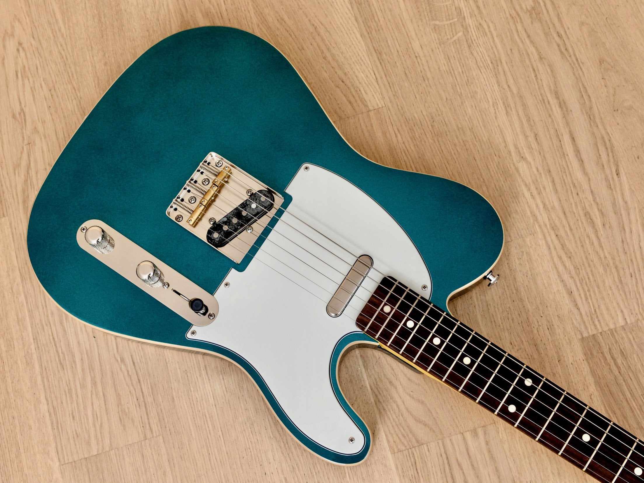 T-Style Partscaster Custom Electric Guitar Ocean Turquoise w/ Fender Licensed Neck, Tweed Case
