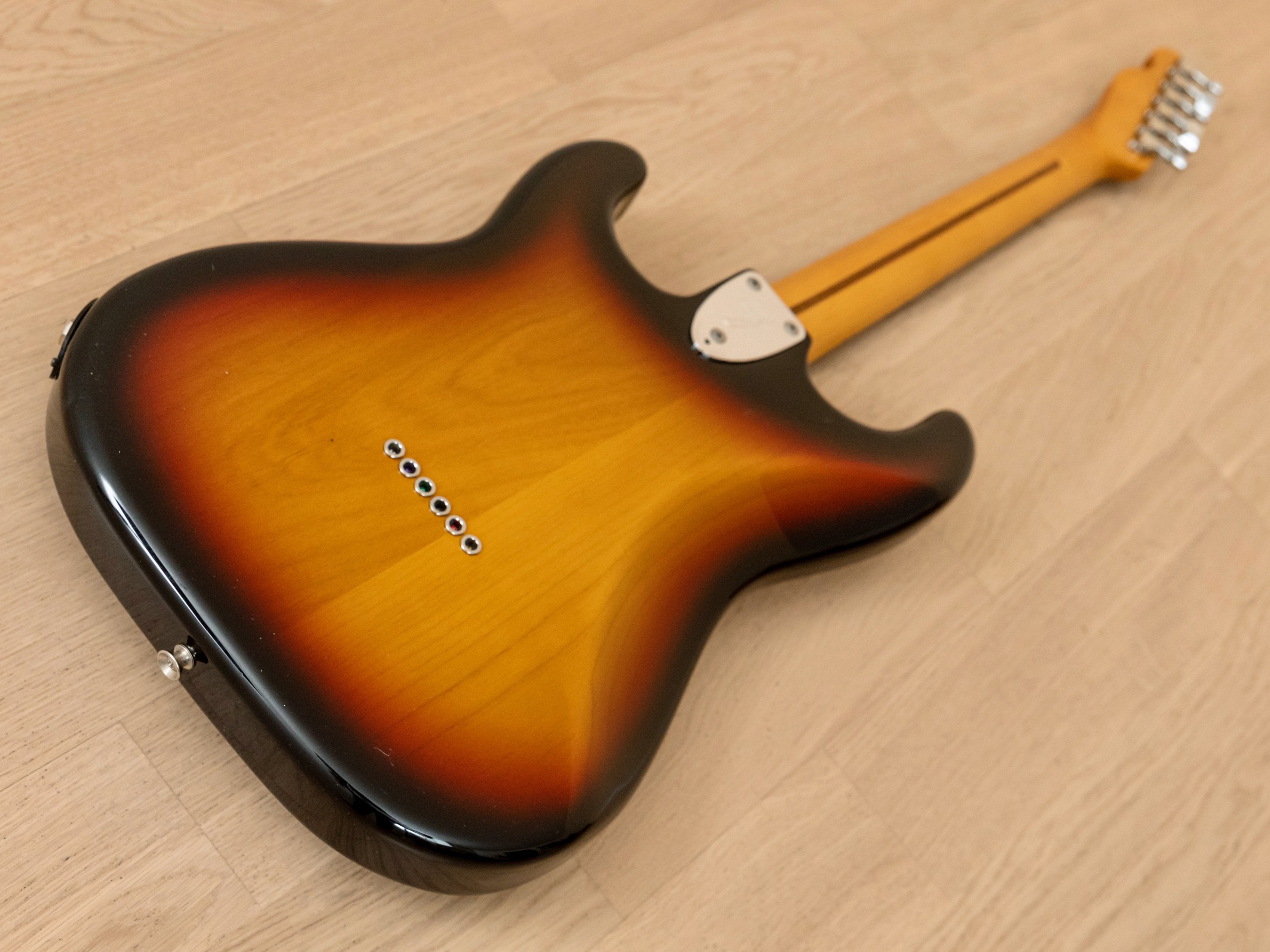 2011 Fender Pawn Shop '72 Semi-Hollow Strat-Style Guitar Sunburst w/ Wide Range, Japan MIJ