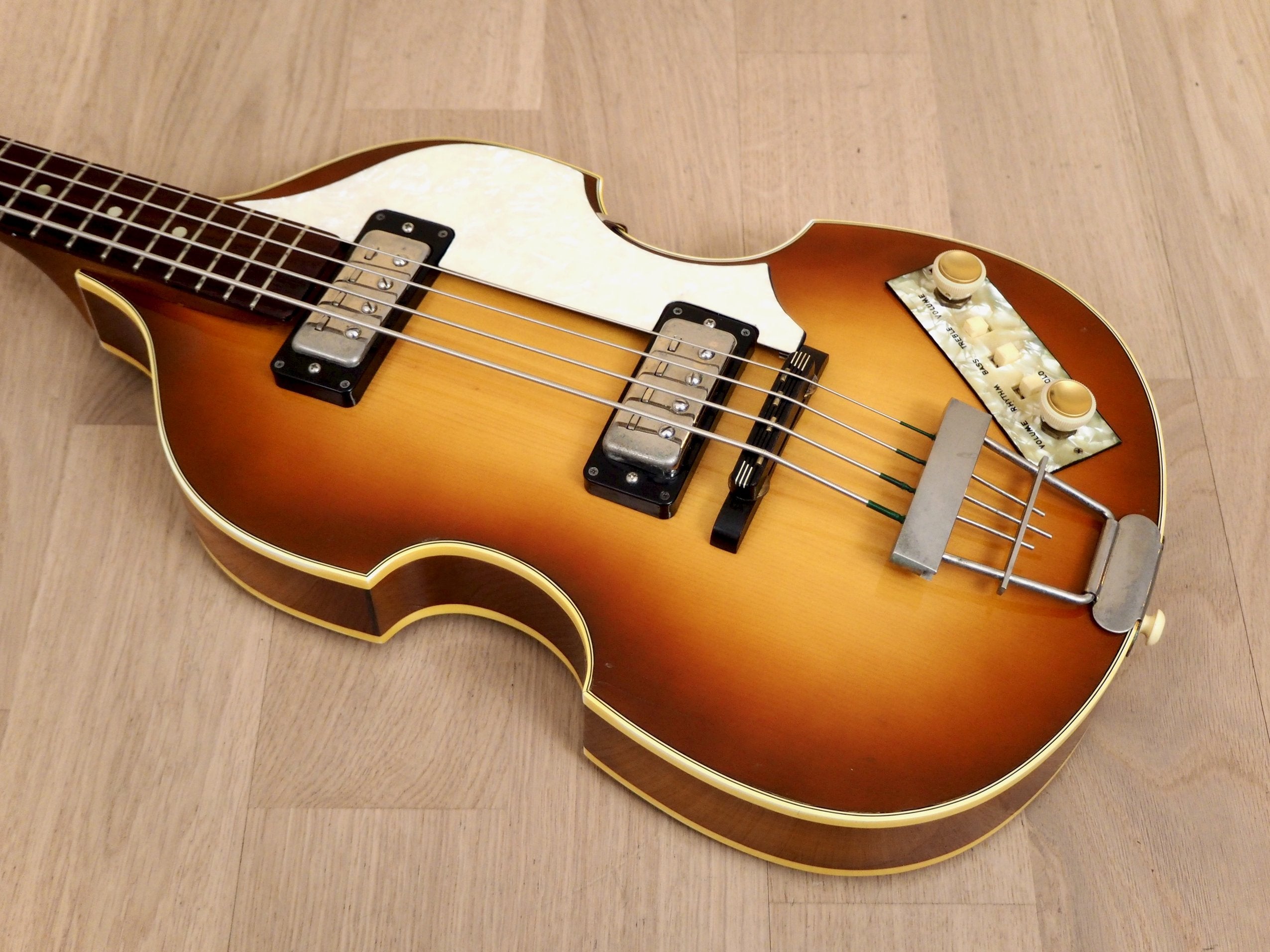1978 Hofner 500/1 Beatle Bass Vintage Violin Bass '60s Spec w/ Staple Pickups, Case