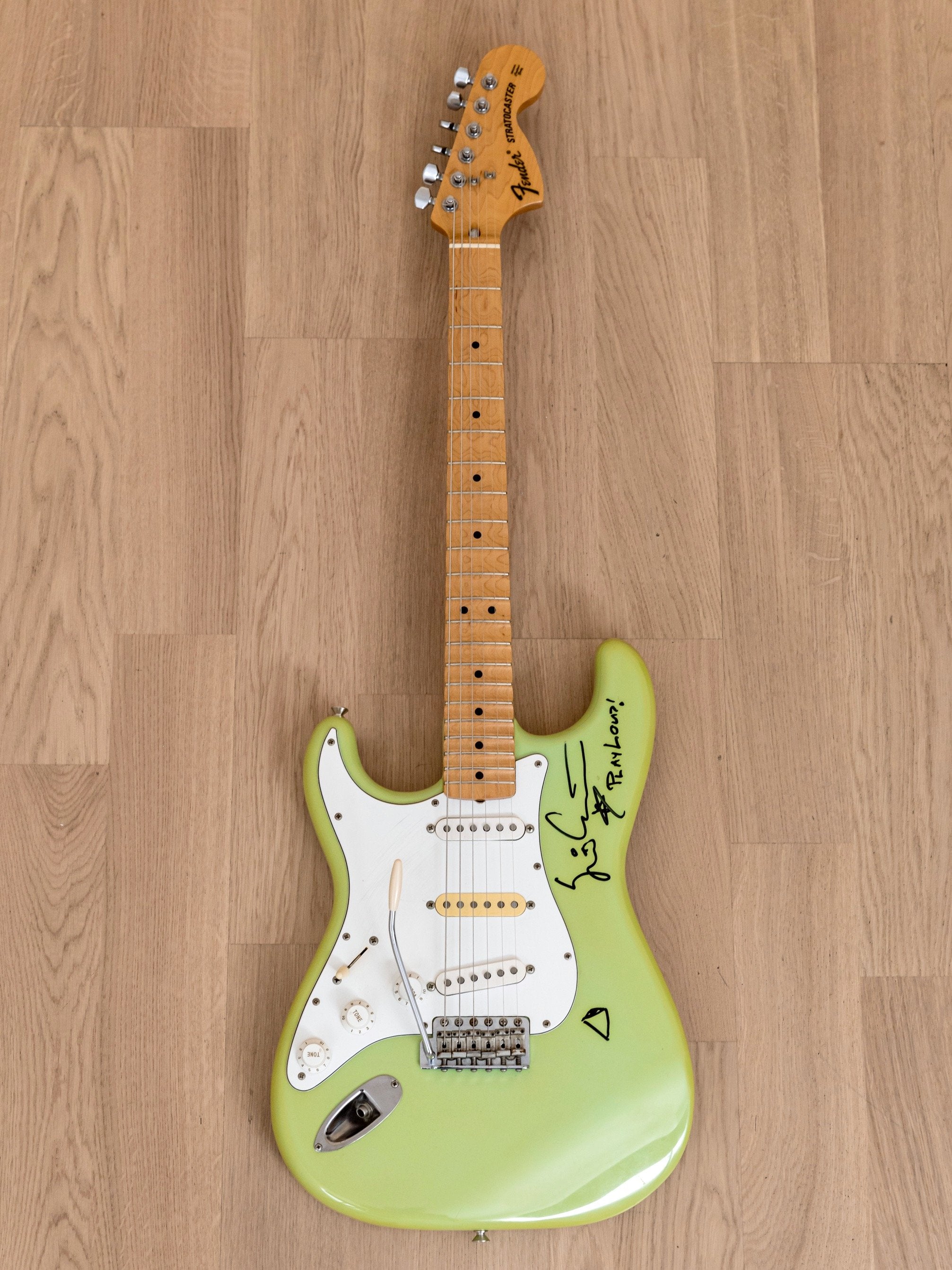 1987 Fender Yngwie Malmsteen Stratocaster ST72-86DSC Reverse Body Sonic Blue, Order Made & Yngwie-Signed, Japan MIJ