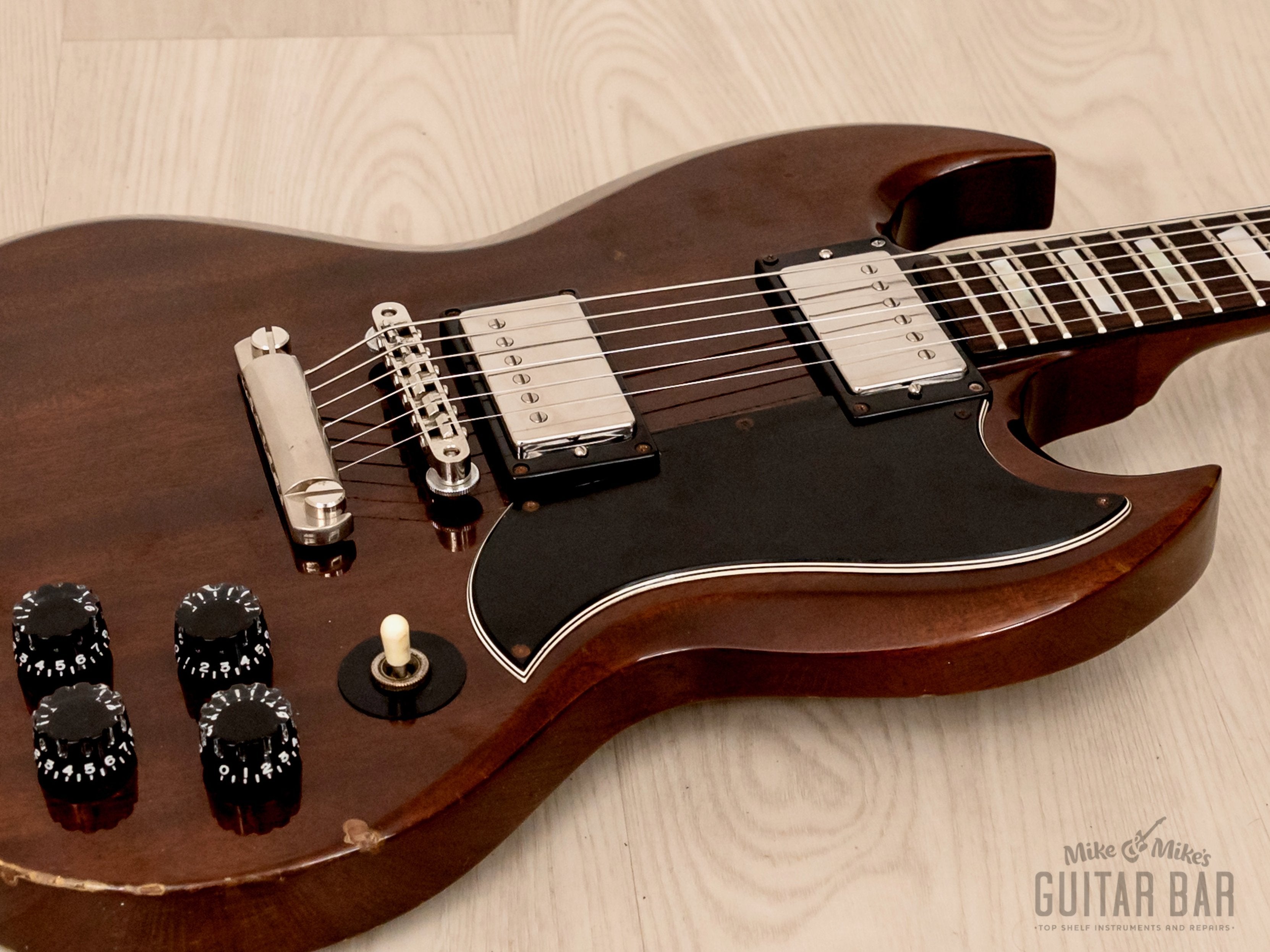 1979 ESP Navigator EG-11 SG Vintage Electric Guitar Walnut, Japan Kasuga