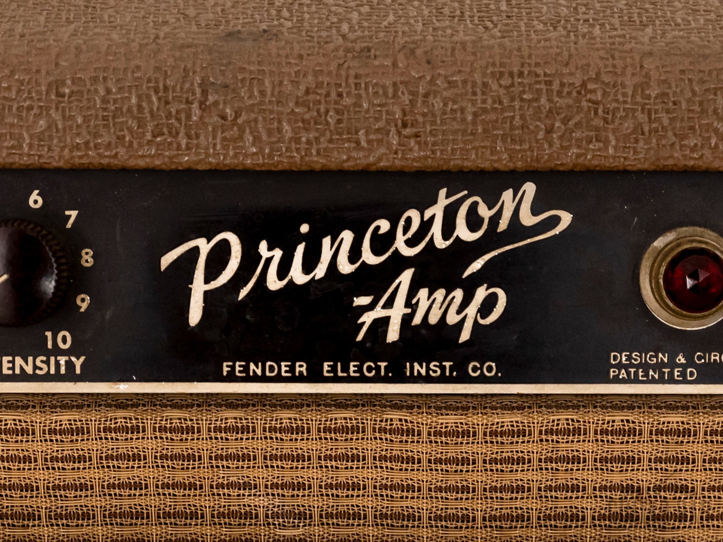 1962 Fender Princeton 6G2-A Pre-CBS Brown Panel Vintage Tube Amp w/ Oxford 10K5