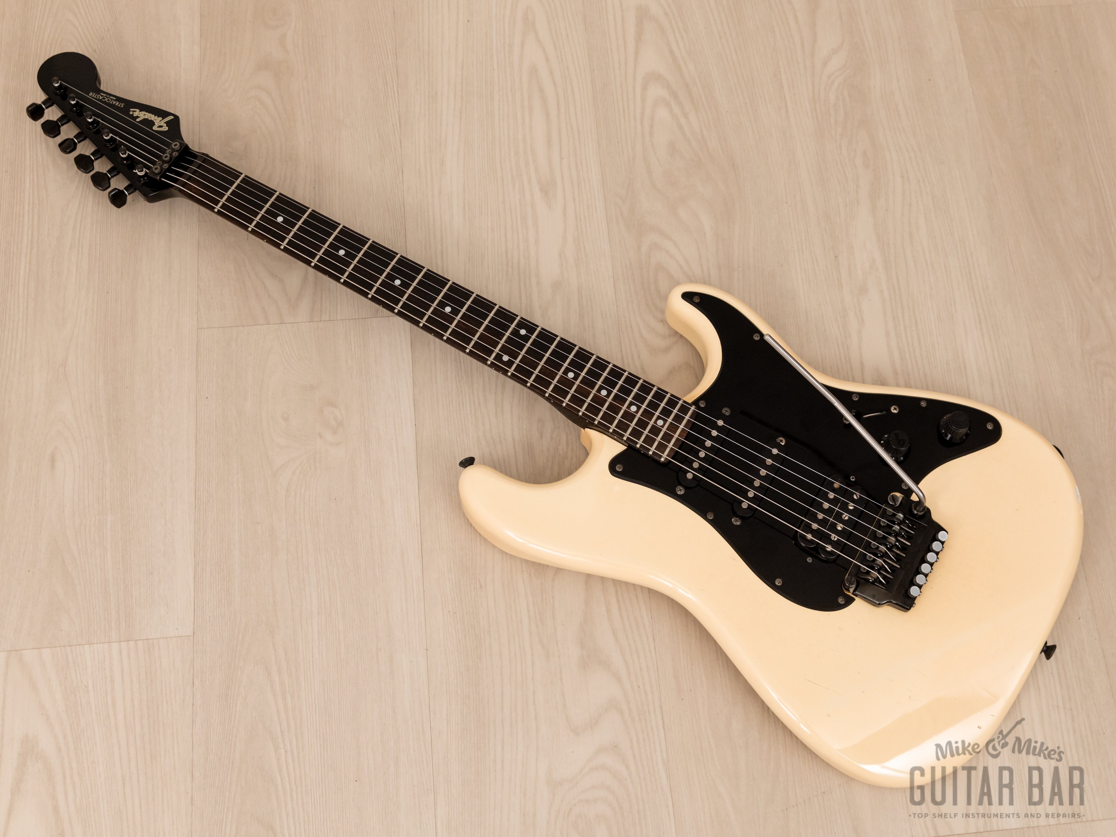 1987 Fender Boxer Series Stratocaster ST-556 SSH Superstrat Snow White, Japan MIJ Fujigen
