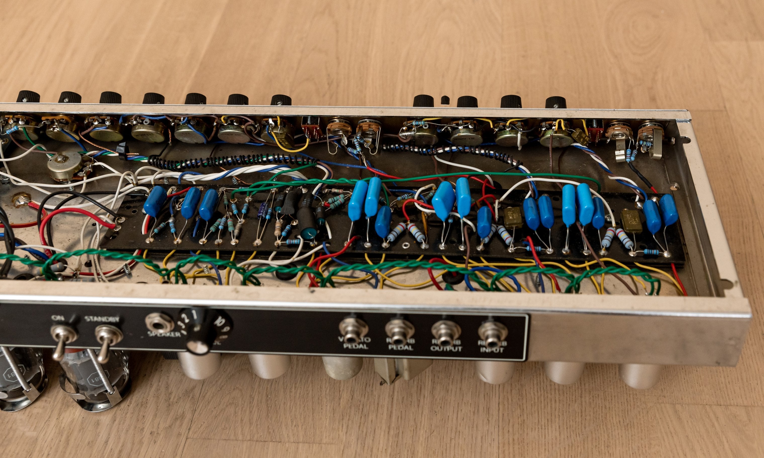 Bluetron BlueDrive Hand-Wired Black Panel-Style 2x12 Tube Combo Amp 85 Watt, 6L6
