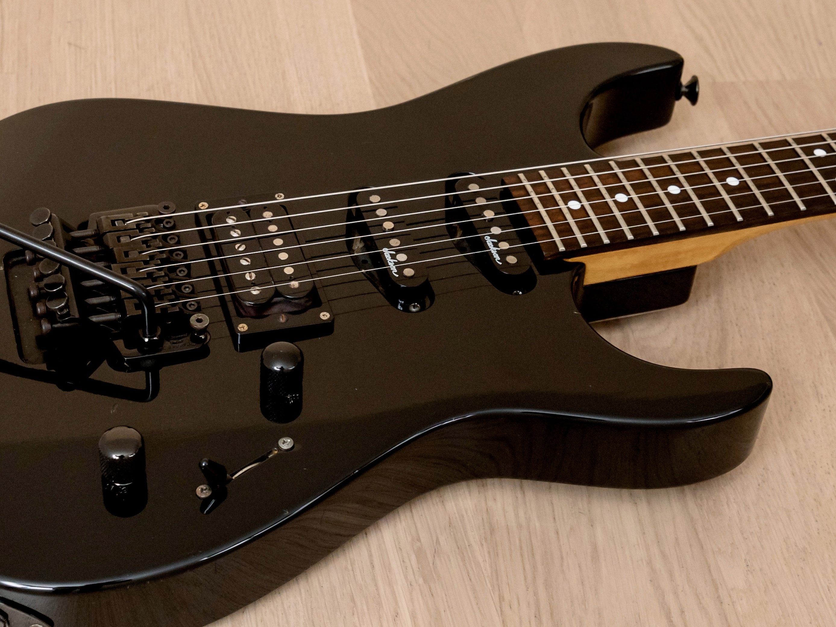 1993 Charvel by Jackson DK-065-SSH Superstrat Vintage Guitar Black, Model 3, Japan