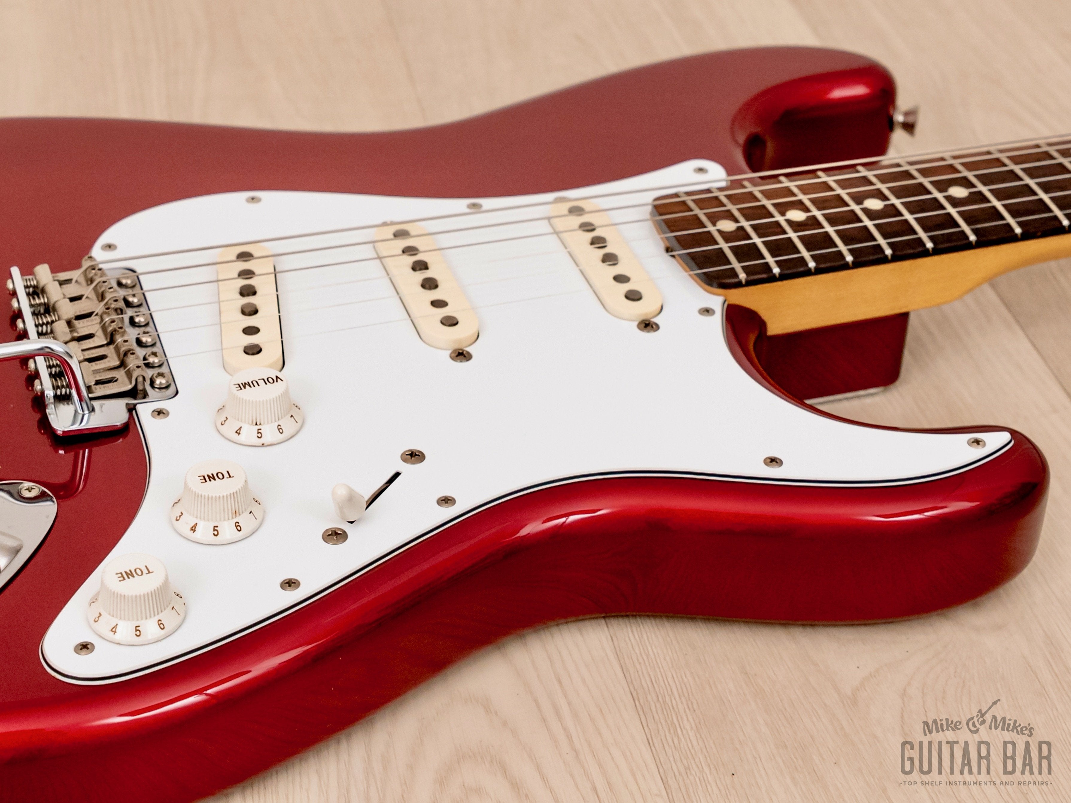 1991 Fender Stratocaster ‘62 Vintage Reissue ST62-500 Candy Apple Red Near-Mint, Japan MIJ Fujigen