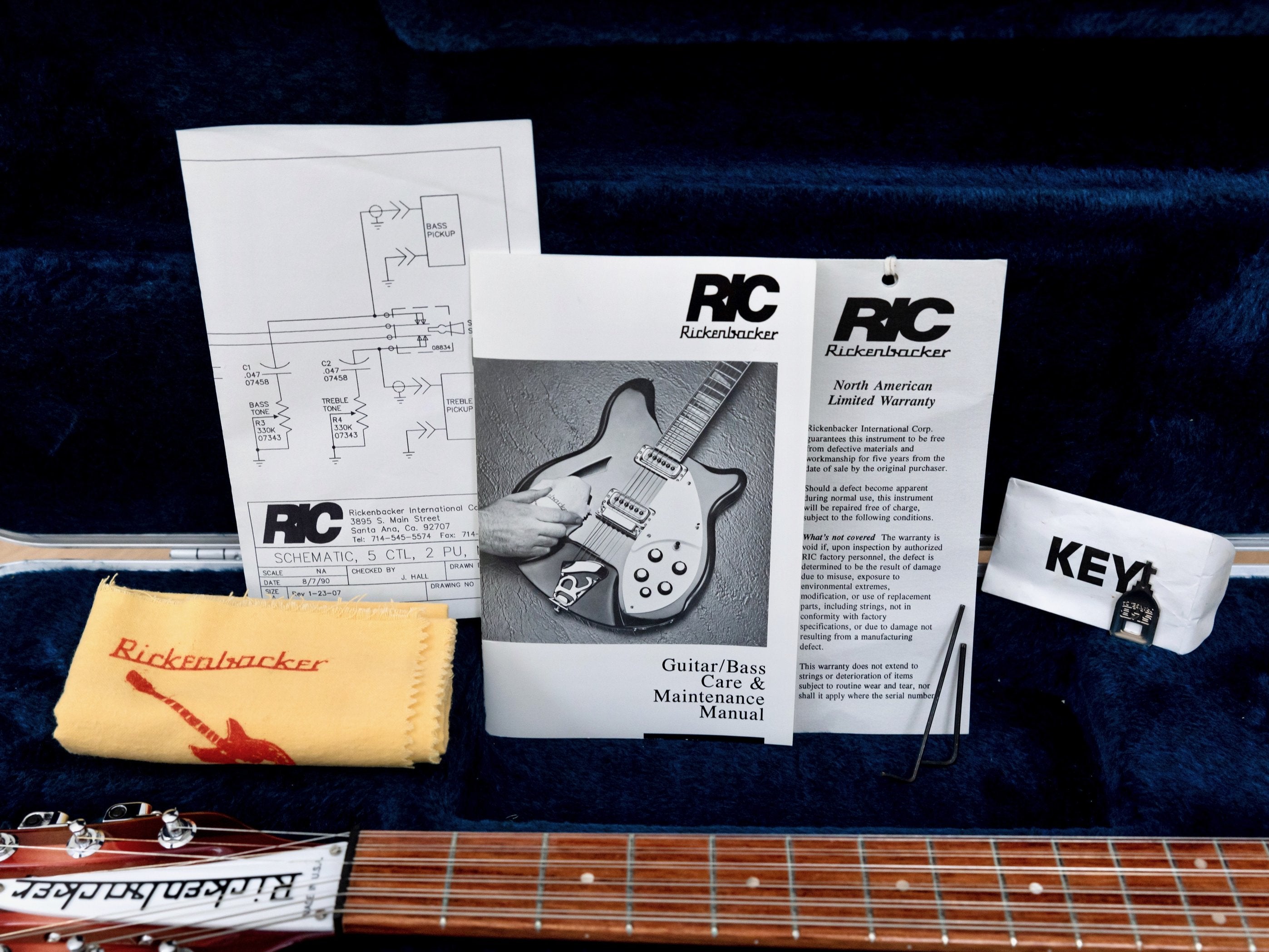 1996 Rickenbacker 330/12 VP 12 String Electric Guitar Fireglo Near Mint w/ Case & Tags, Toaster Tops