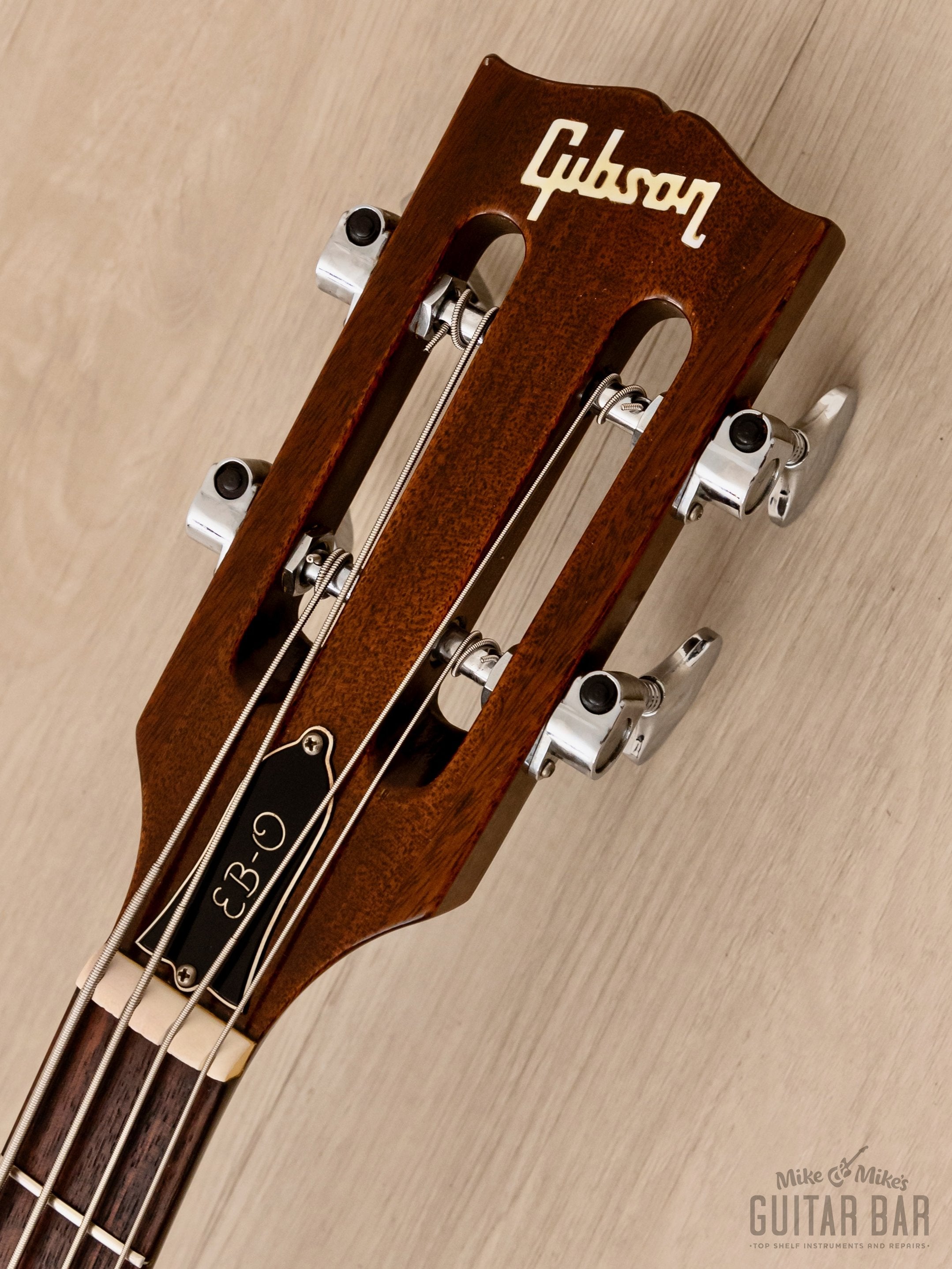 1970 Gibson EB-0 Slotted Headstock Vintage Short Scale SG Bass, 100% Original w/ Case, Hangtag