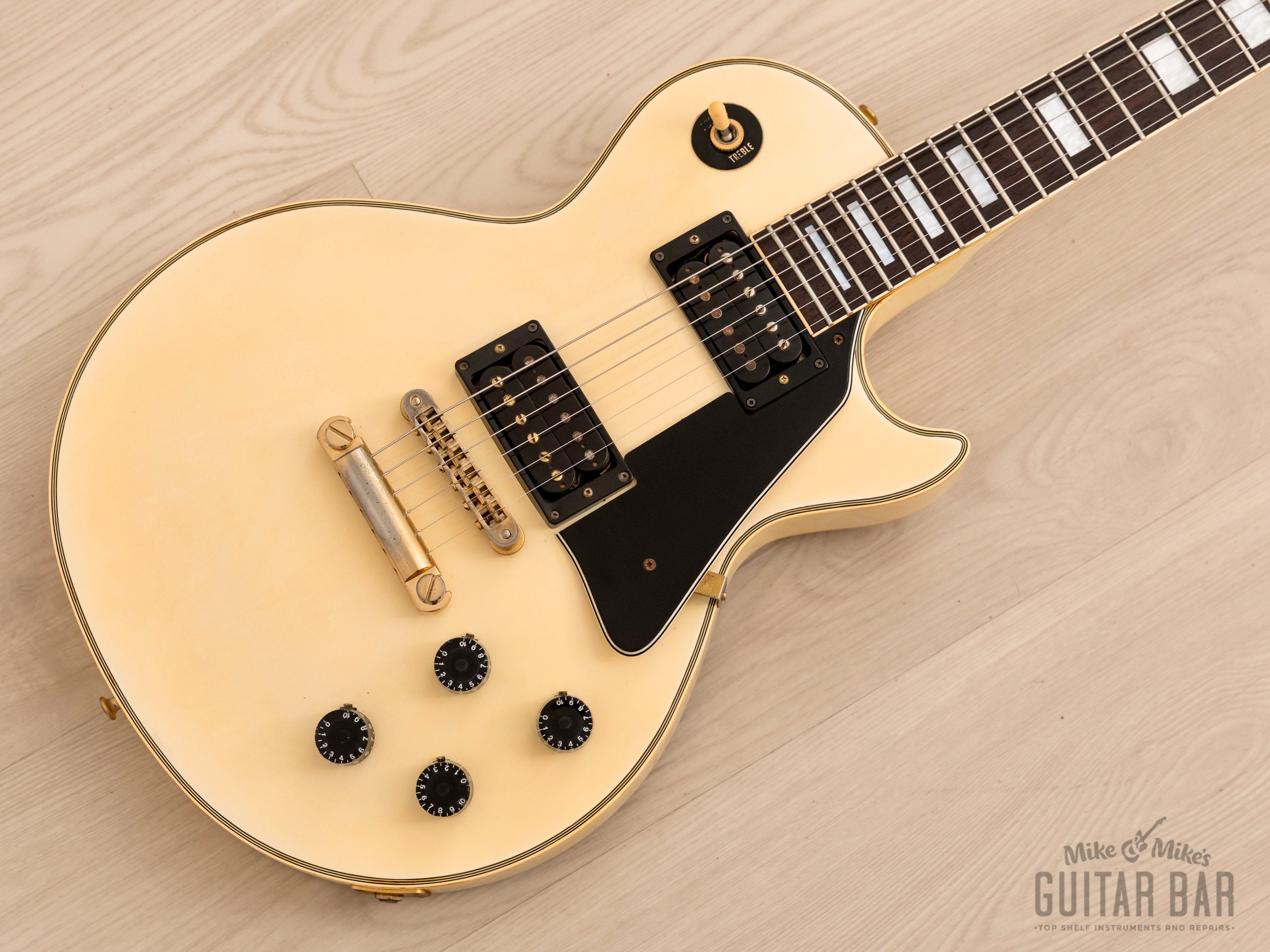 1992 Orville by Gibson Les Paul Custom LPC Antique Ivory w/ 490R